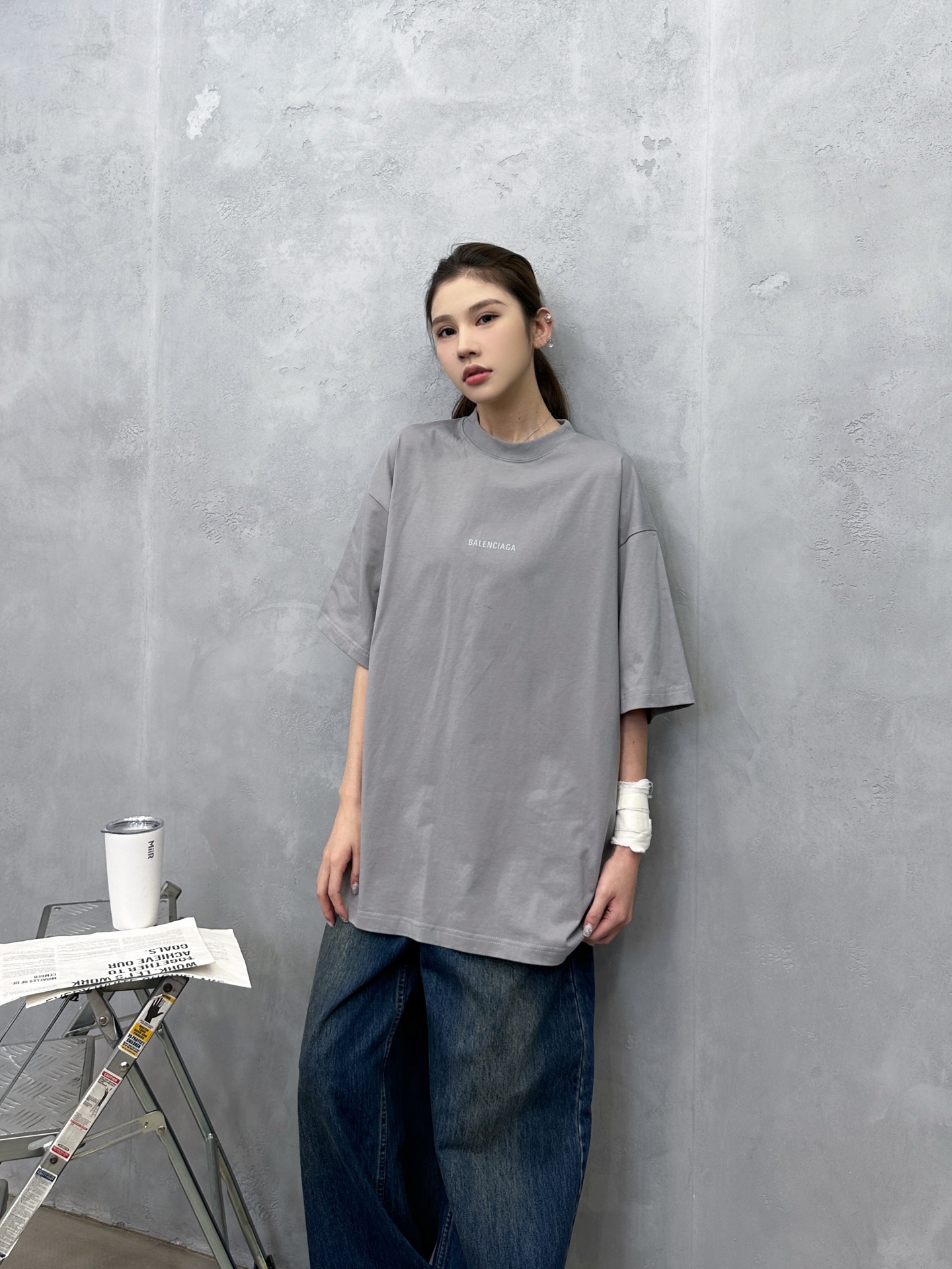 🌾巴黎 ｜ 新款短袖t，成衣洗水加反光印花标，男女同款，尺码sml