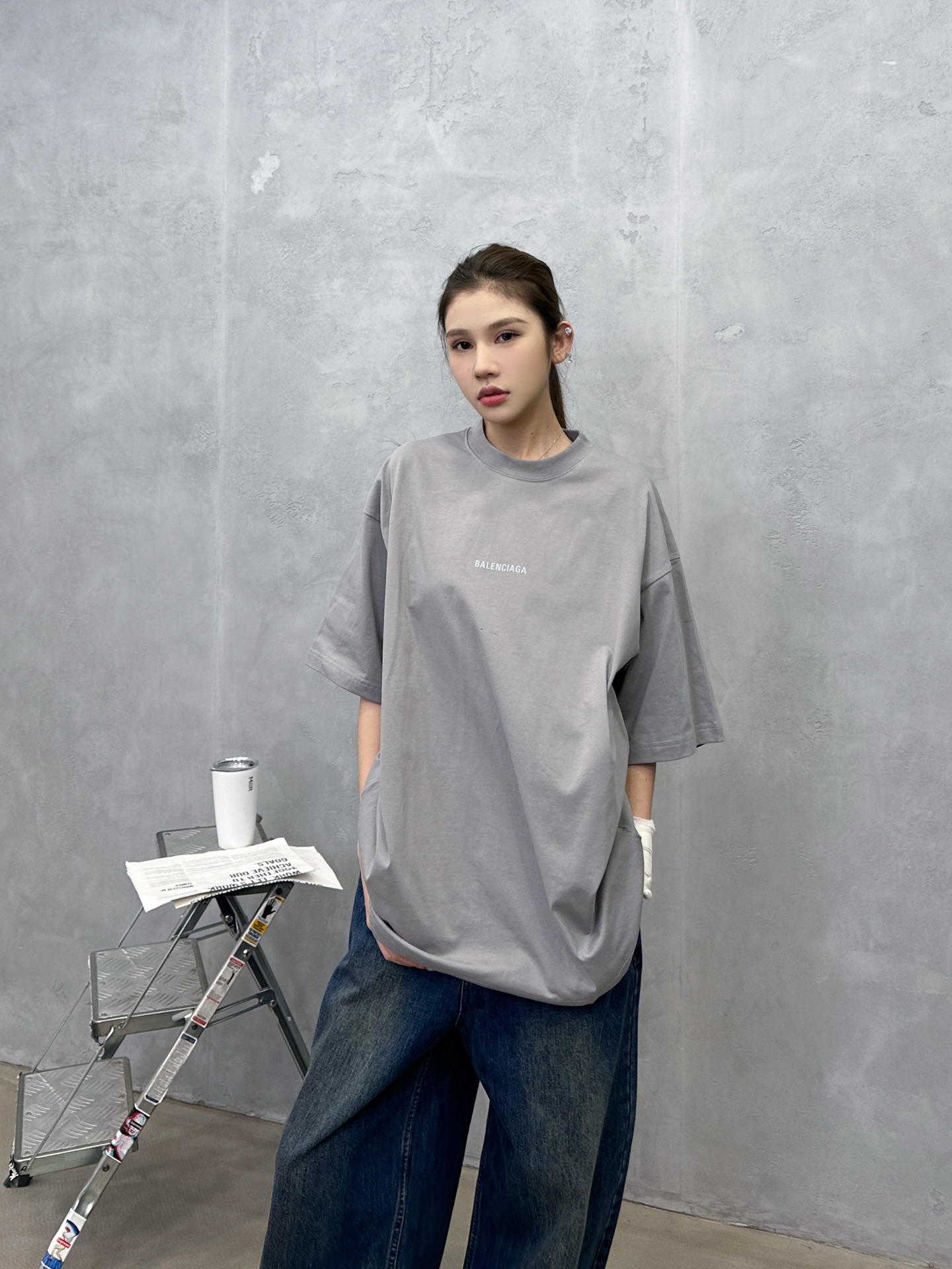 🌾巴黎 ｜ 新款短袖t，成衣洗水加反光印花标，男女同款，尺码sml