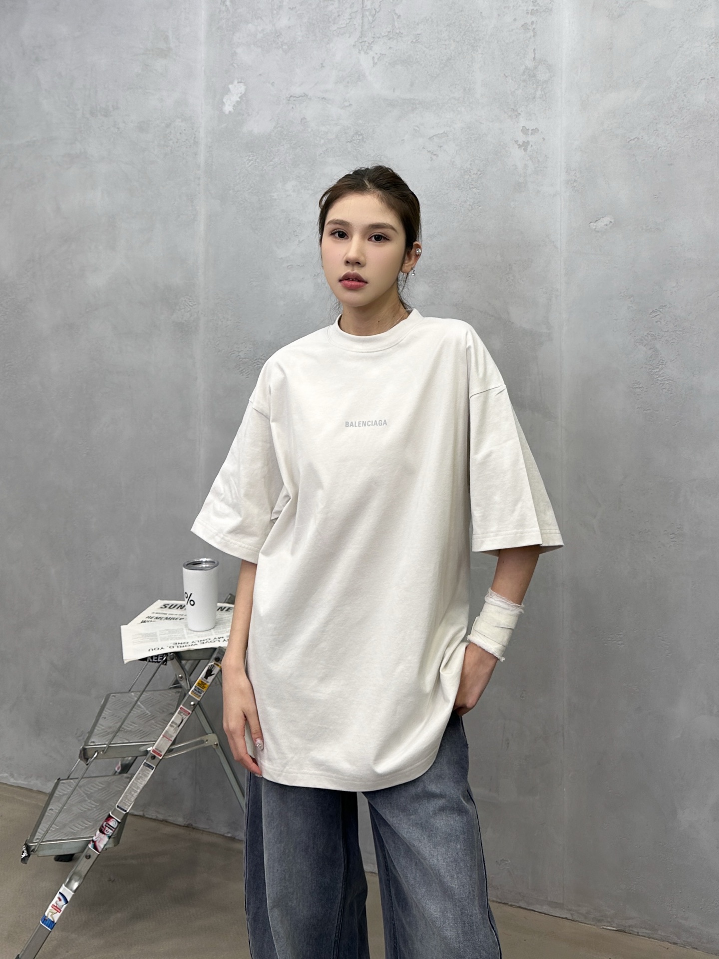 🌾巴黎 ｜ 新款短袖t，成衣洗水加反光印花标，男女同款，尺码sml