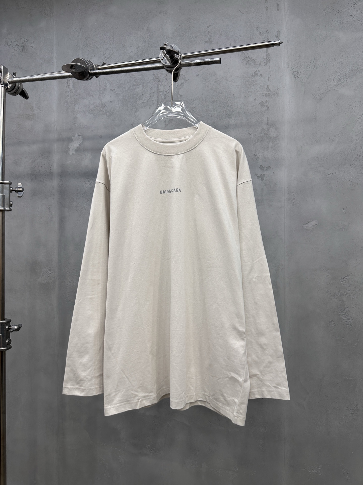 🌾巴黎 ｜ 新款长袖t，成衣洗水加反光印花标，男女同款，尺码sml