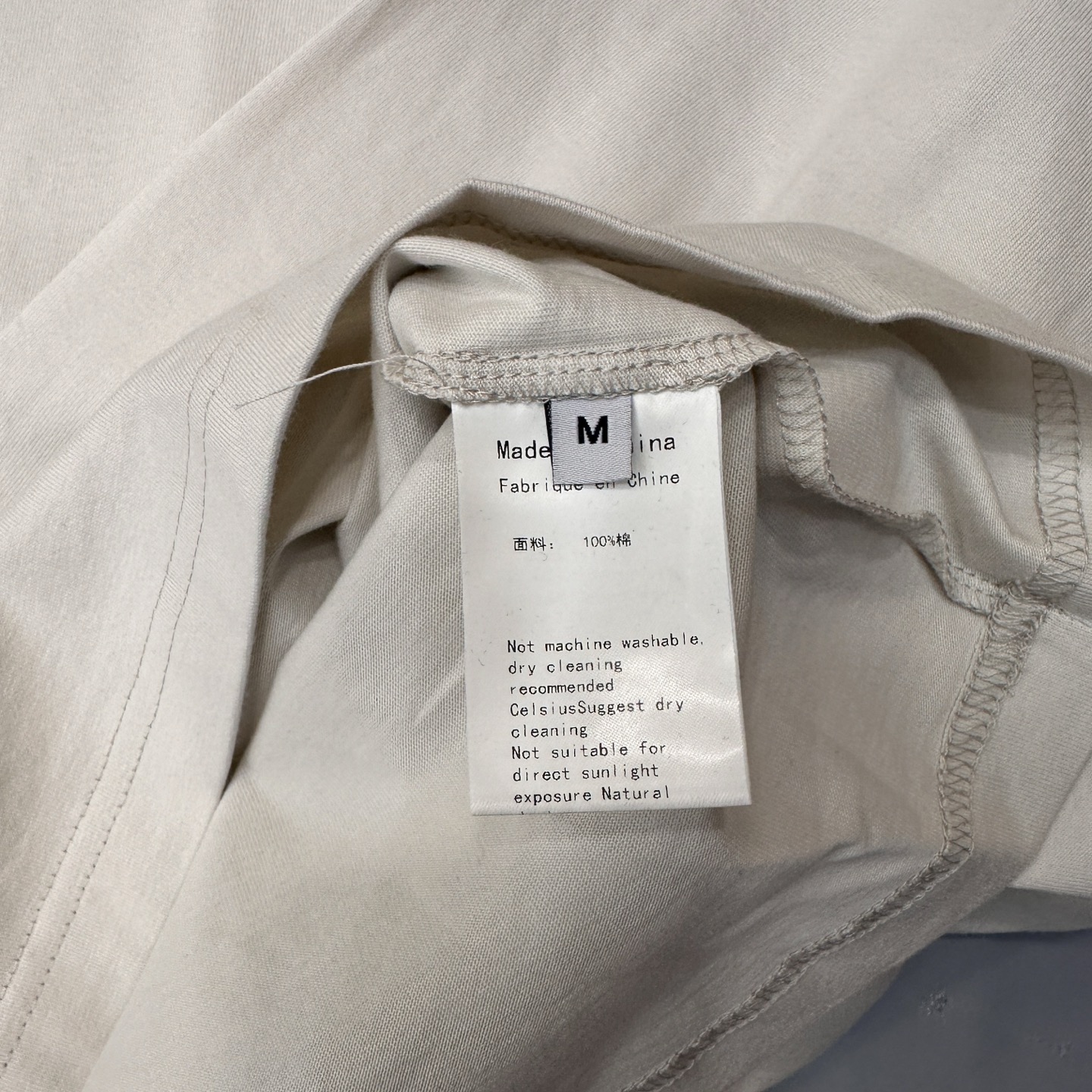 🌾巴黎 ｜ 新款长袖t，成衣洗水加反光印花标，男女同款，尺码sml