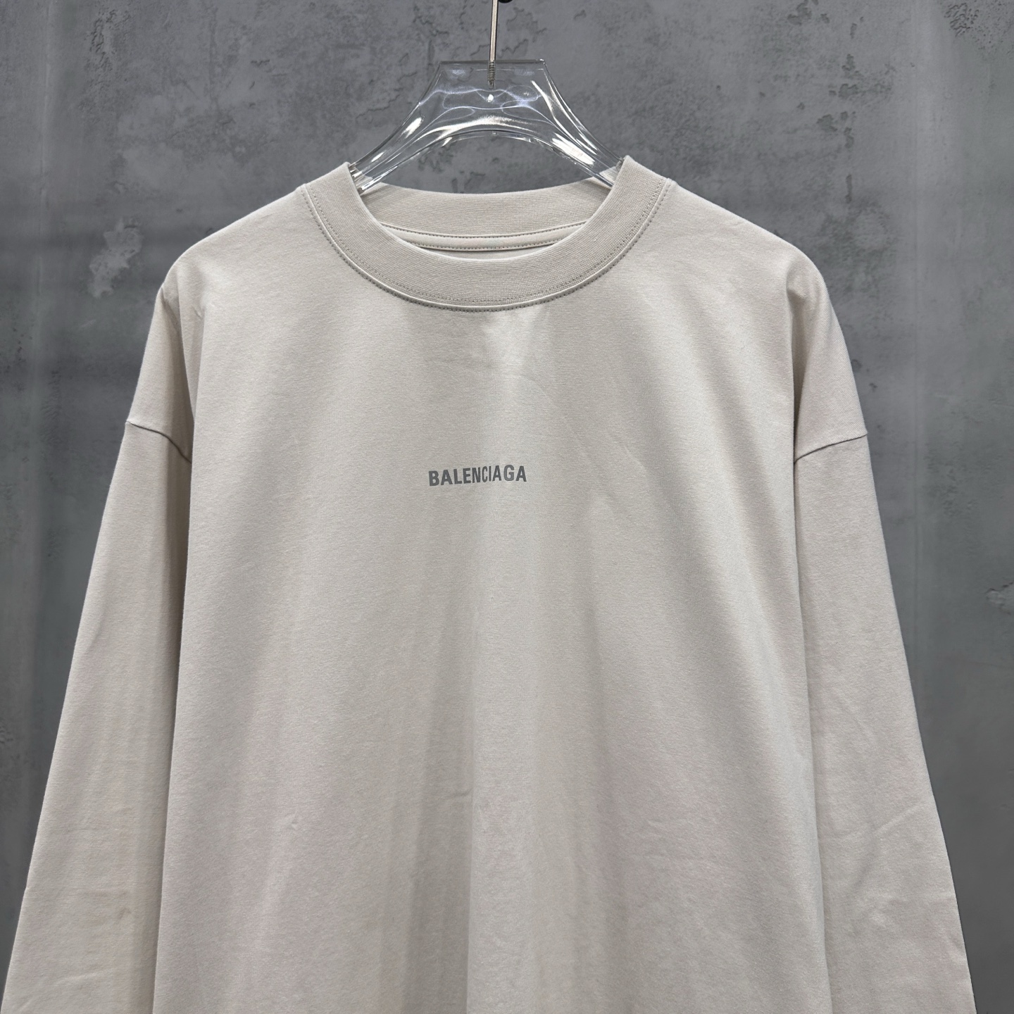 🌾巴黎 ｜ 新款长袖t，成衣洗水加反光印花标，男女同款，尺码sml