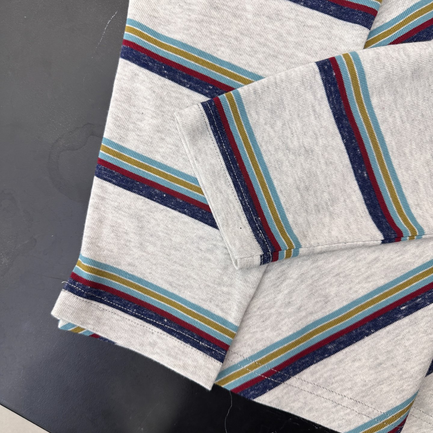 🌾Acne ｜ 新款长袖polo，成衣洗水加软工艺，特殊定织条纹面料，休闲时尚，尺码sml