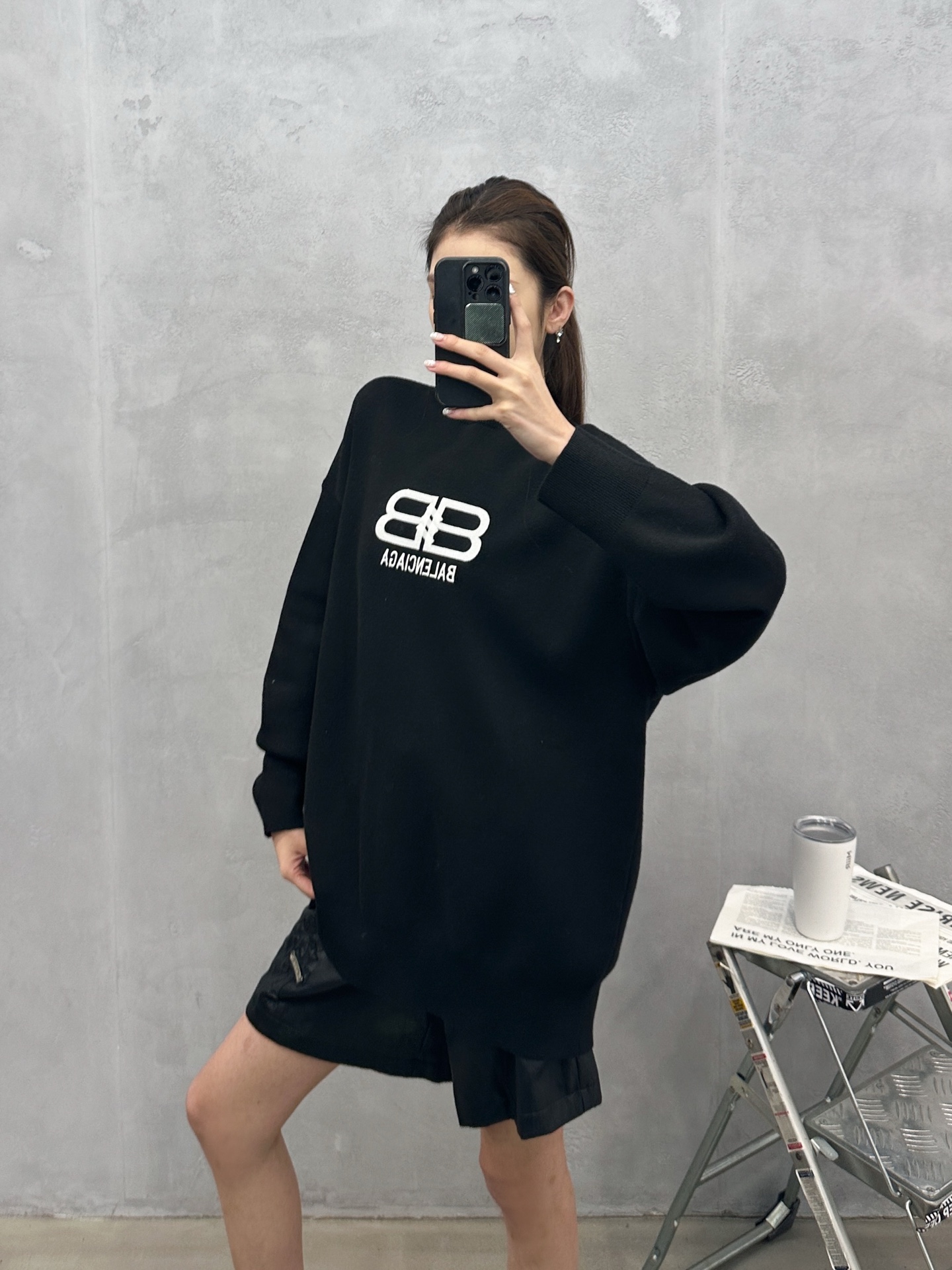 🌾巴黎 ｜ 新款毛织上衣，经典刺绣标，羊毛混纺纱线，男女同款，尺码sml