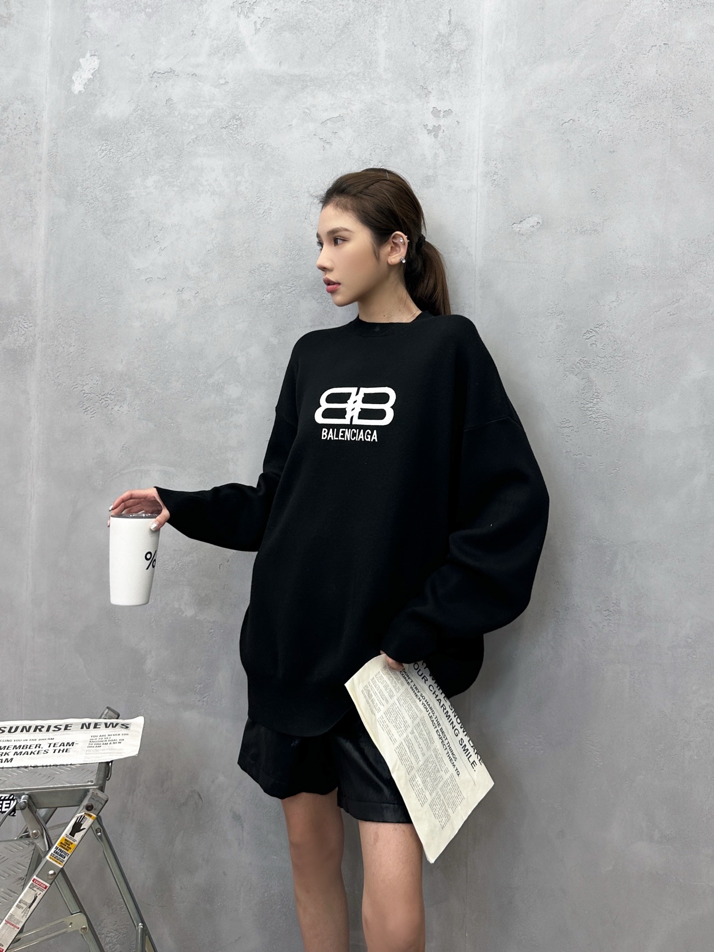 🌾巴黎 ｜ 新款毛织上衣，经典刺绣标，羊毛混纺纱线，男女同款，尺码sml