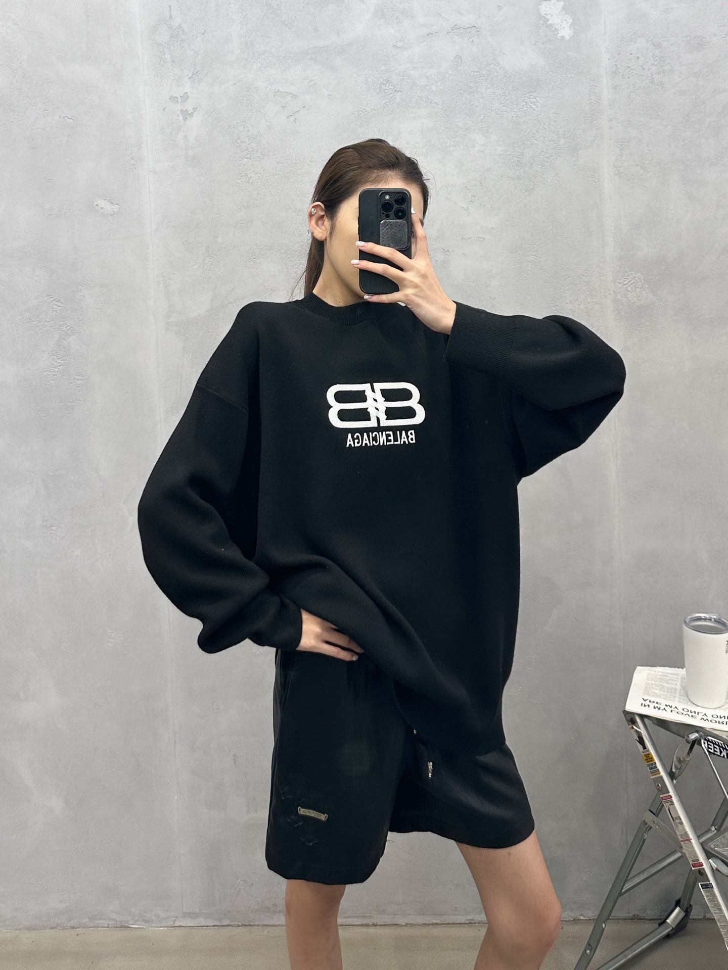 🌾巴黎 ｜ 新款毛织上衣，经典刺绣标，羊毛混纺纱线，男女同款，尺码sml