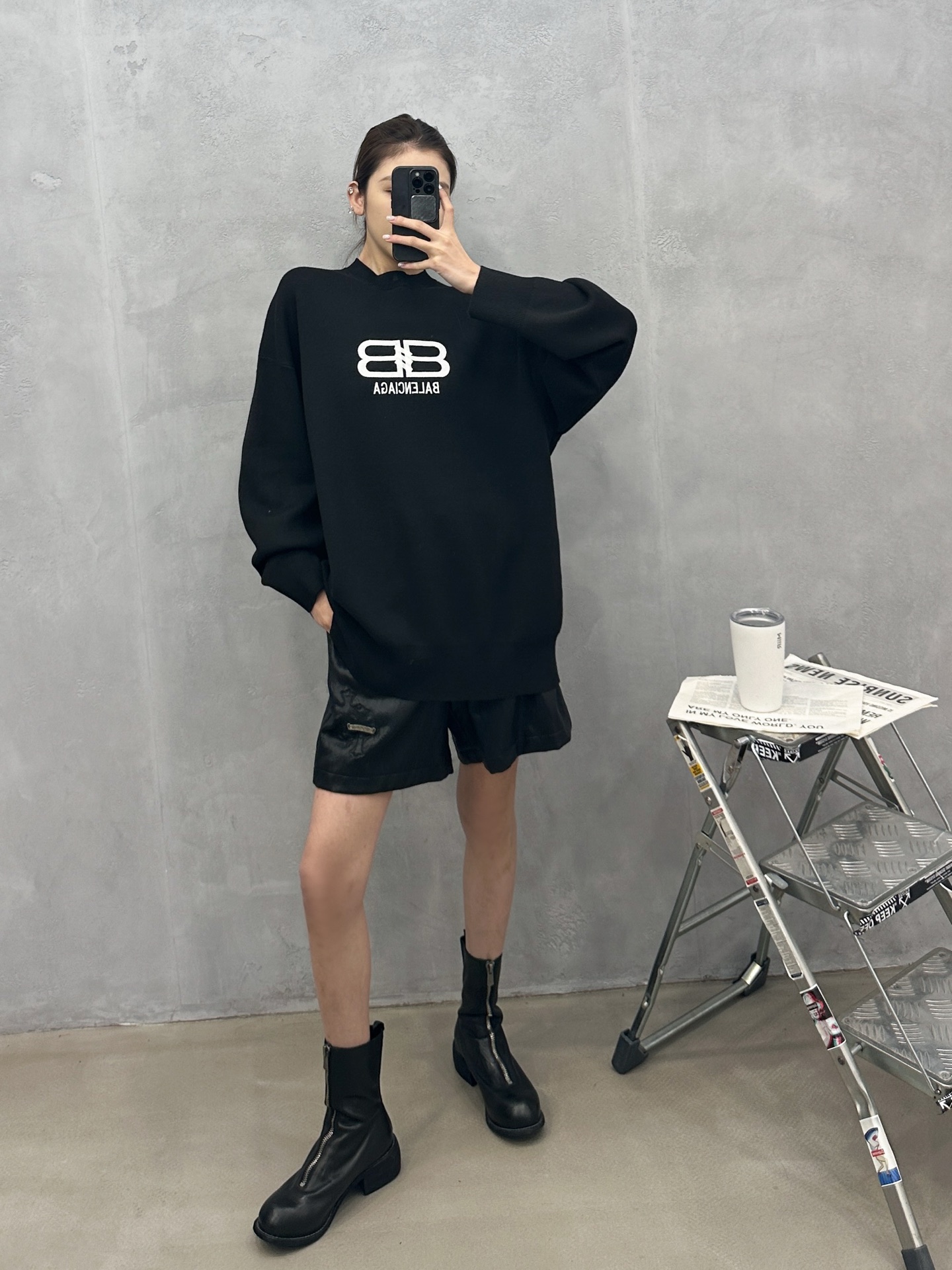 🌾巴黎 ｜ 新款毛织上衣，经典刺绣标，羊毛混纺纱线，男女同款，尺码sml