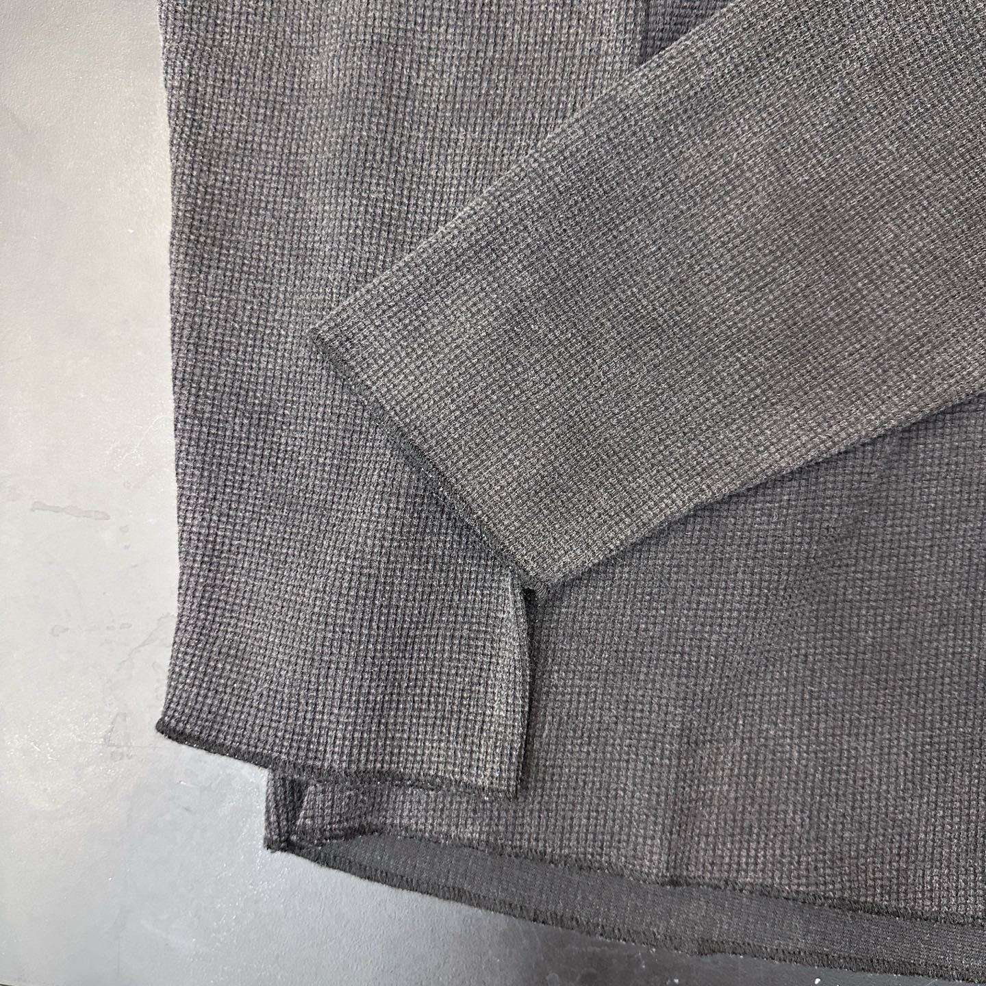 🌾克罗心 ｜ 新款长袖t，成衣洗水炒色吊磨工艺加成衣印花，经典华夫格面料，男女同款，尺码sml