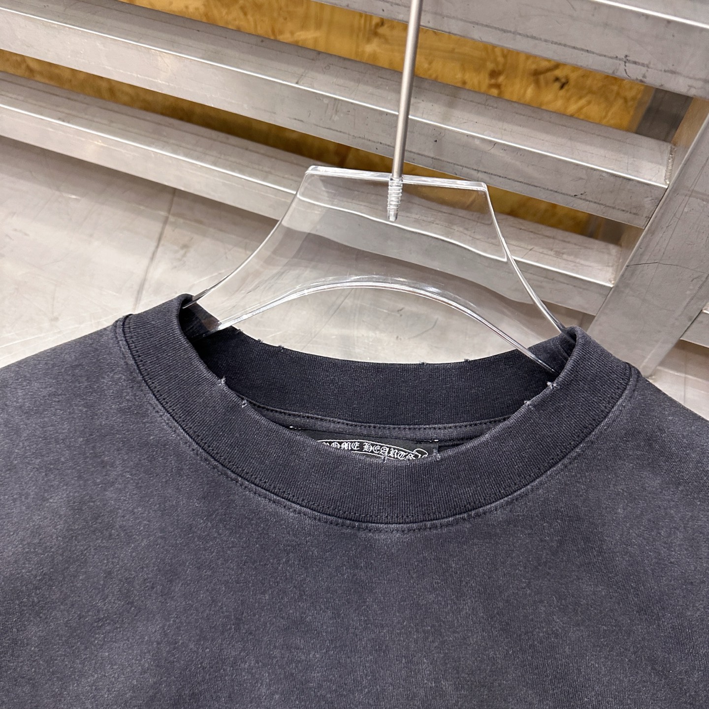 🌾克罗心 ｜ 新款长袖t，成衣洗水炒色吊磨工艺加5处印花，男女同款，尺码sml