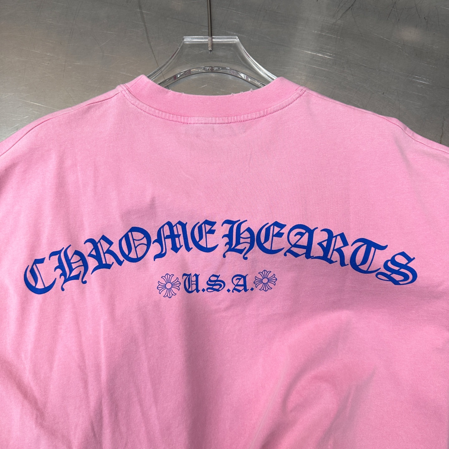 克罗心 ｜ 新款长袖t，成衣洗水炒色吊磨工艺加5处印花，男女同款，尺码sml