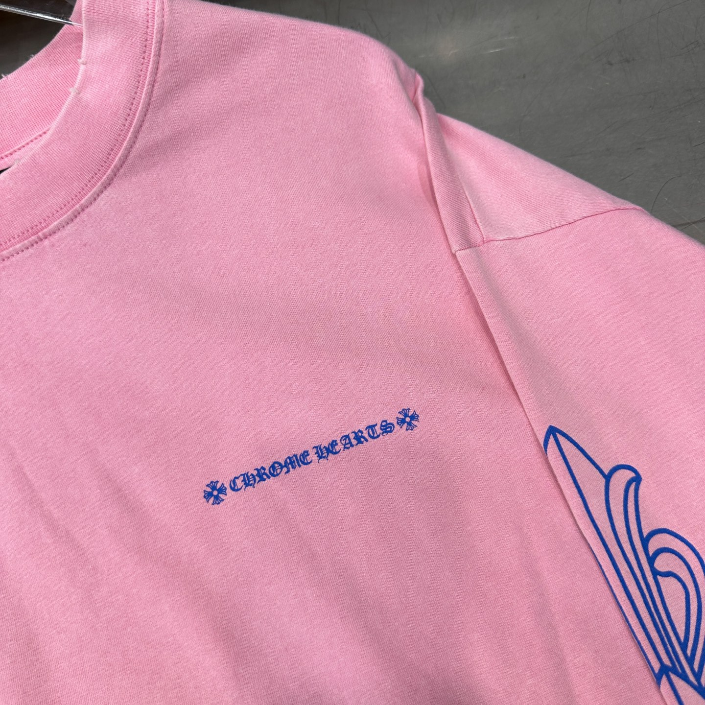 克罗心 ｜ 新款长袖t，成衣洗水炒色吊磨工艺加5处印花，男女同款，尺码sml