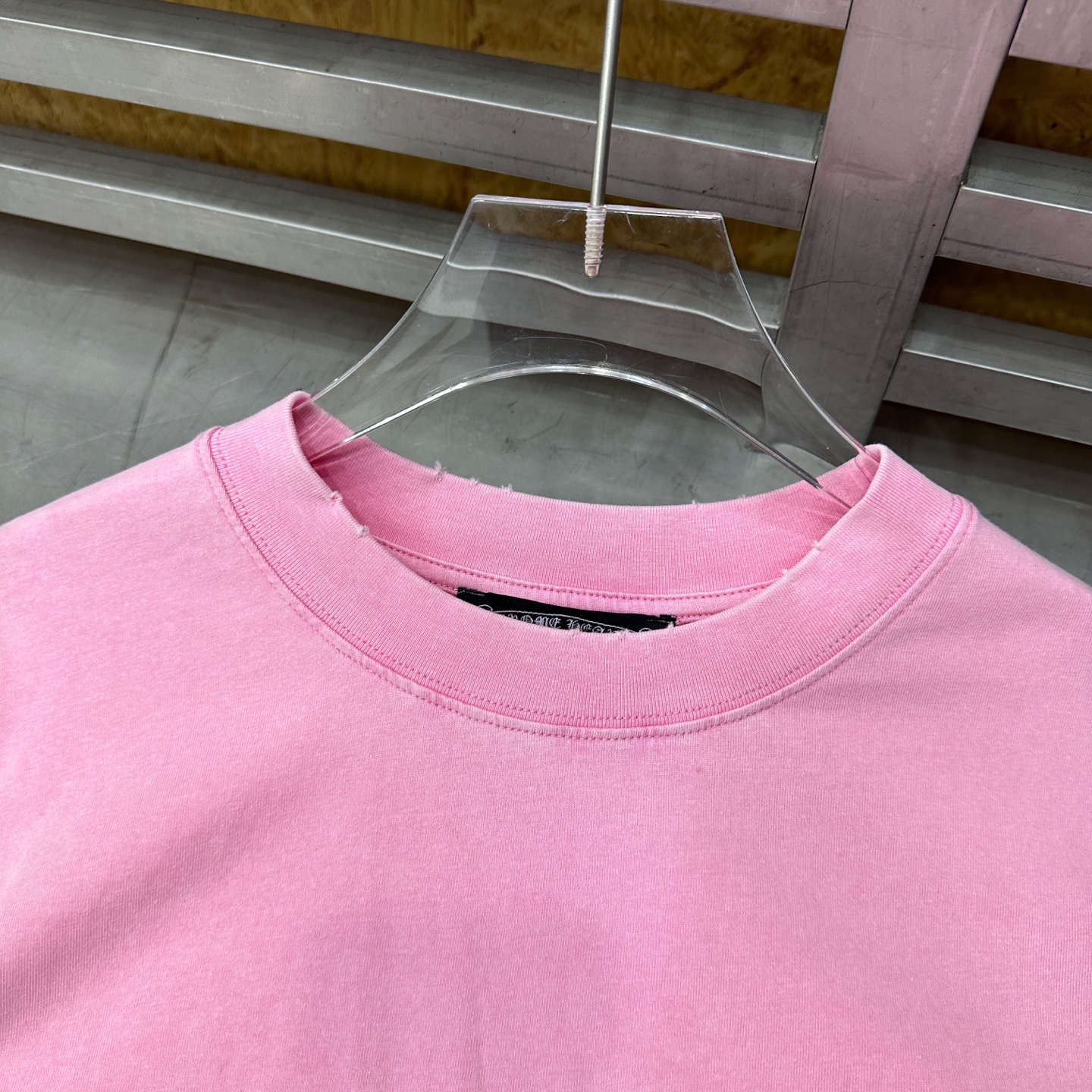 克罗心 ｜ 新款长袖t，成衣洗水炒色吊磨工艺加5处印花，男女同款，尺码sml