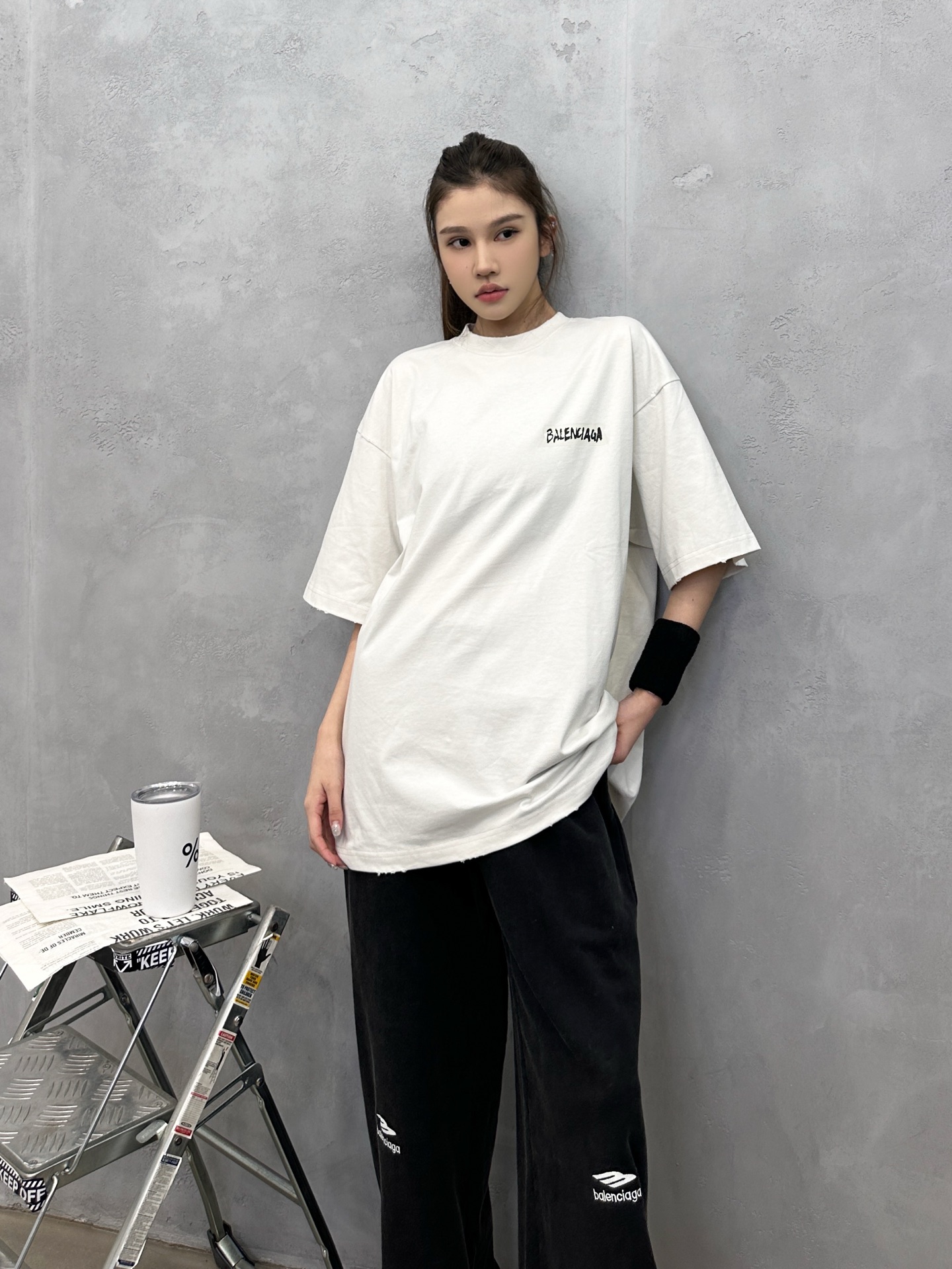 🌾巴黎 ｜ 新款短袖t，成衣洗水吊磨加特殊多层次印花，男女同款，尺码sml