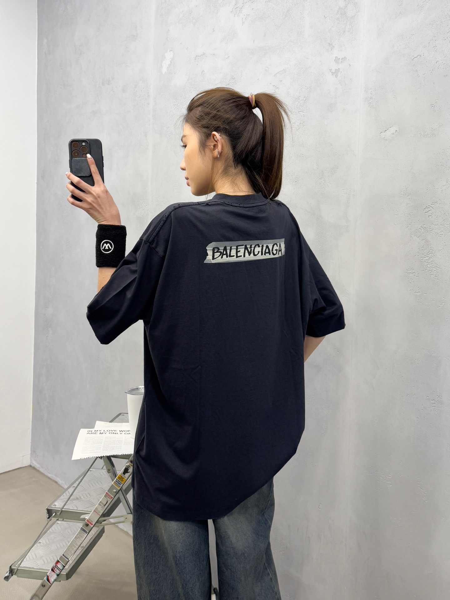 🌾巴黎 ｜ 新款短袖t，成衣洗水吊磨加特殊多层次印花，男女同款，尺码sml