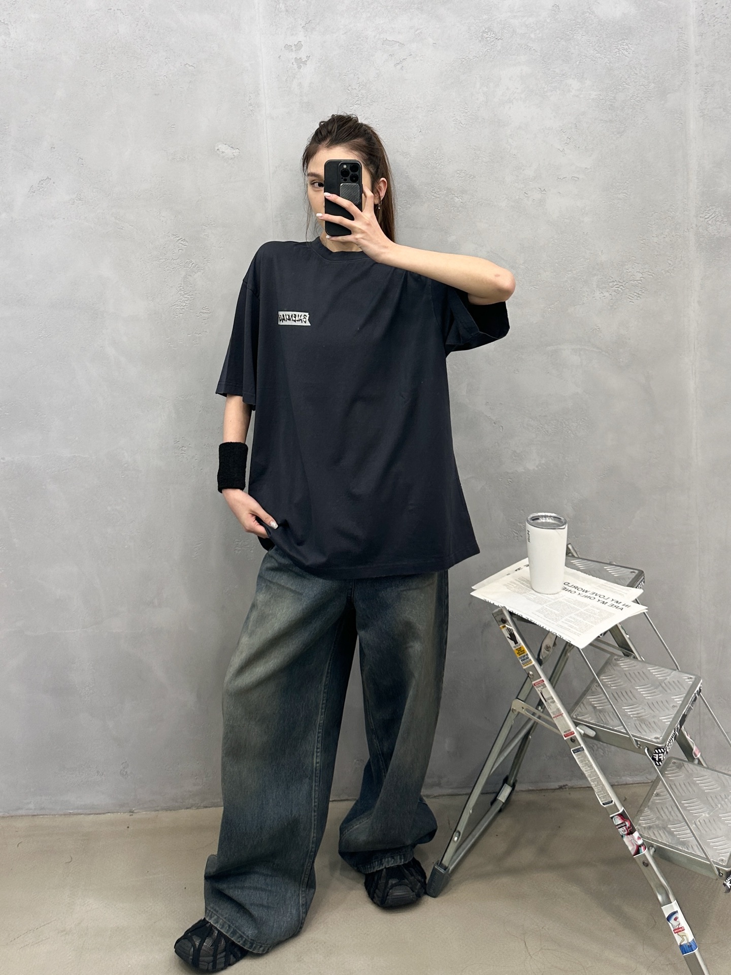 🌾巴黎 ｜ 新款短袖t，成衣洗水吊磨加特殊多层次印花，男女同款，尺码sml