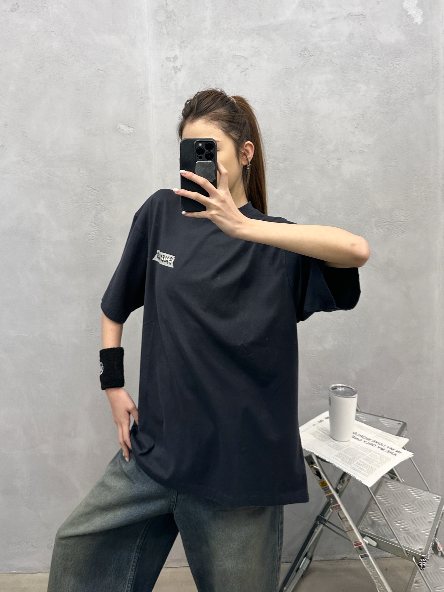 🌾巴黎 ｜ 新款短袖t，成衣洗水吊磨加特殊多层次印花，男女同款，尺码sml