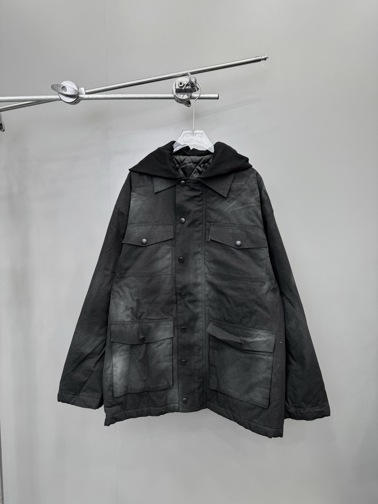 🌾巴黎 ｜ 新款棉外套，成衣洗水吊磨做旧工艺，经典刺绣标，男女同款，尺码sml