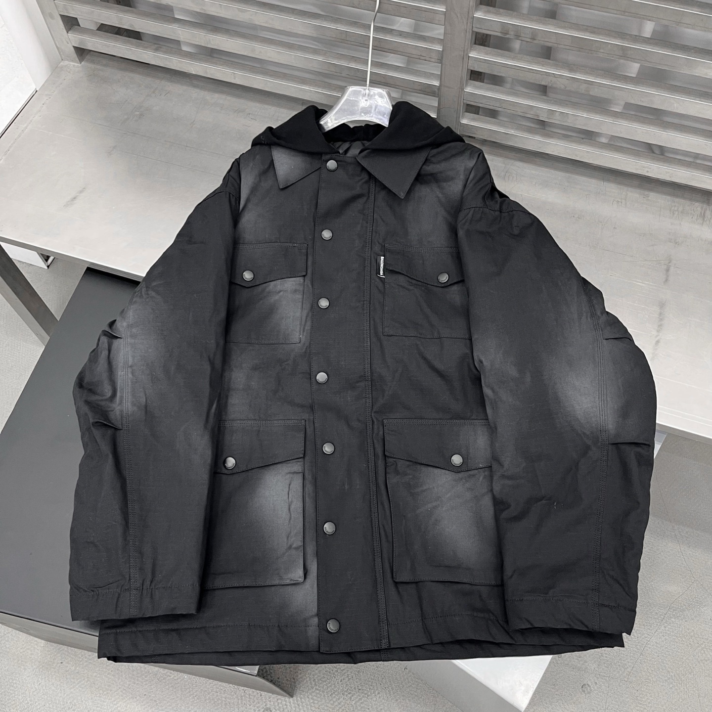 🌾巴黎 ｜ 新款棉外套，成衣洗水吊磨做旧工艺，经典刺绣标，男女同款，尺码sml