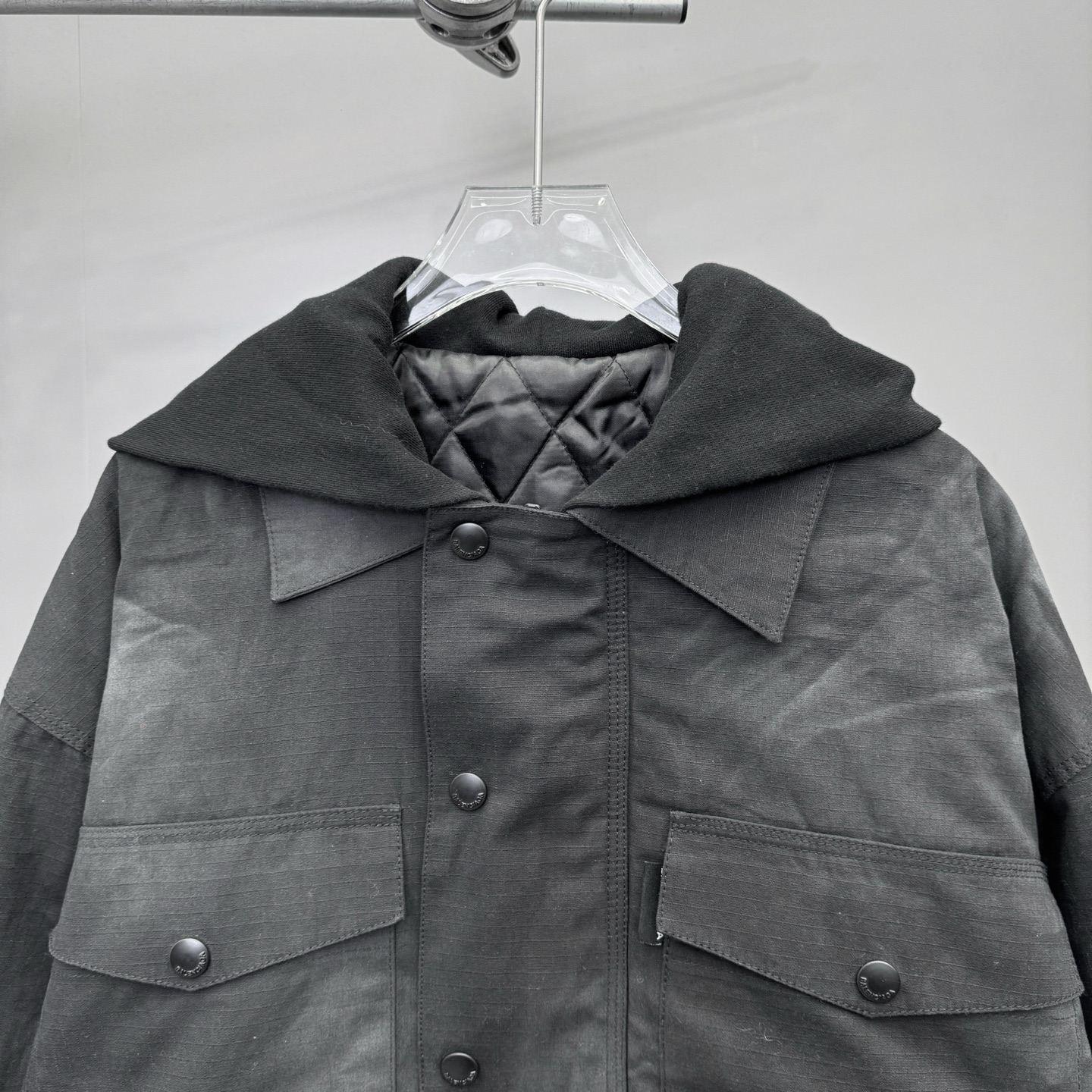 🌾巴黎 ｜ 新款棉外套，成衣洗水吊磨做旧工艺，经典刺绣标，男女同款，尺码sml