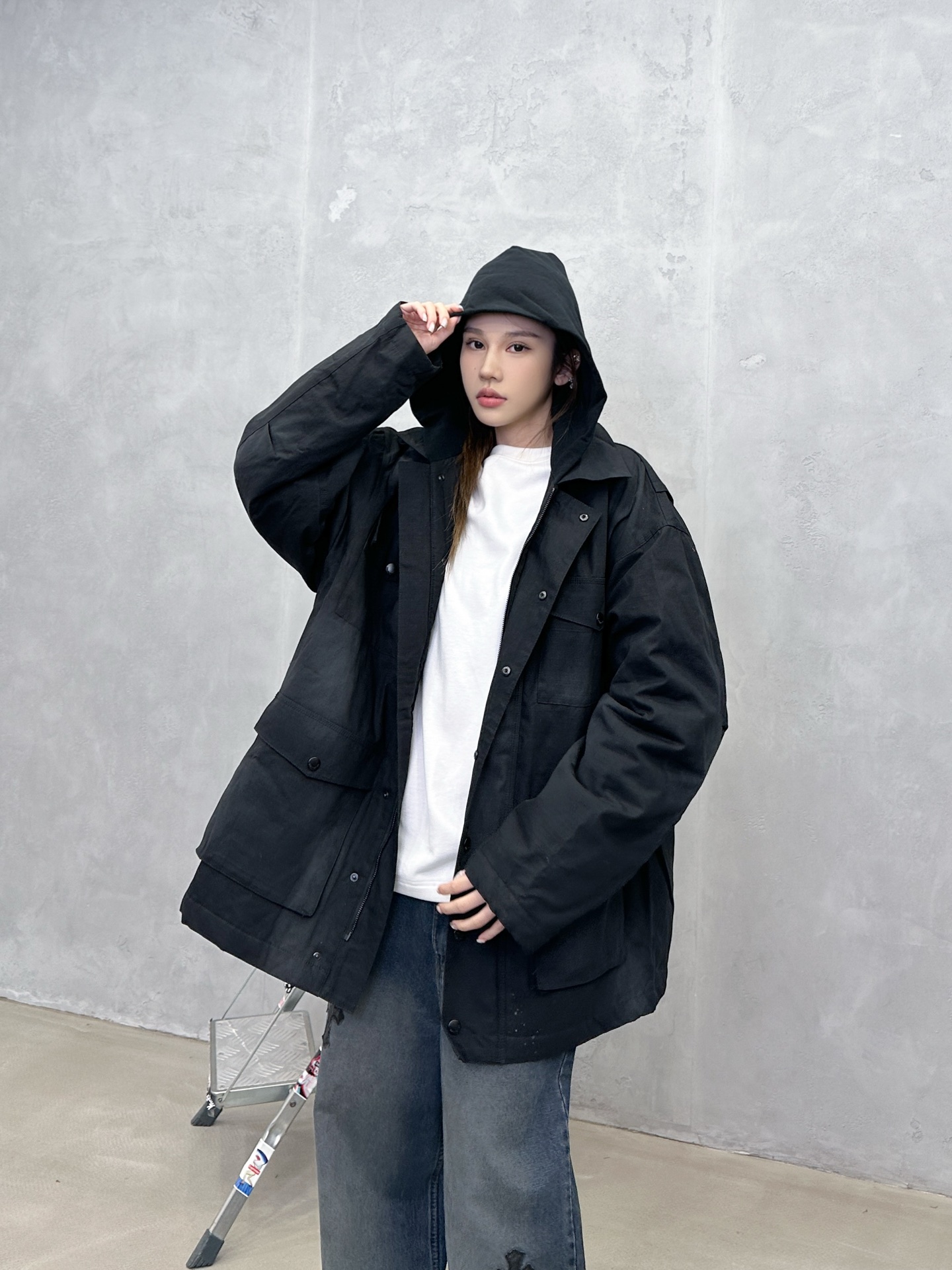 🌾巴黎 ｜ 新款棉外套，成衣洗水吊磨做旧工艺，经典刺绣标，男女同款，尺码sml