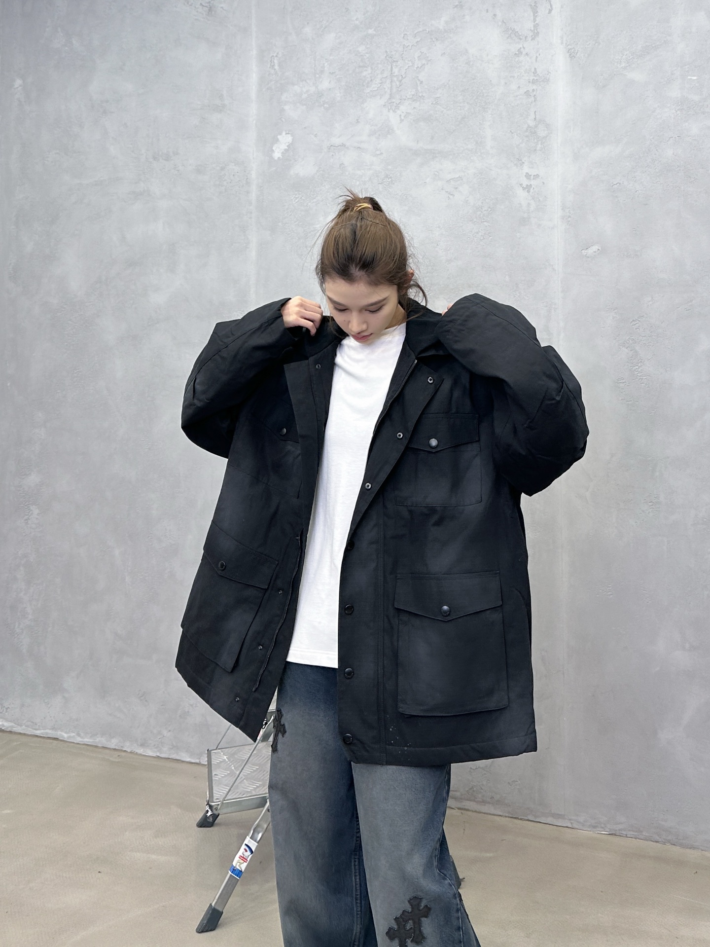 🌾克罗心 ｜ 新款长袖t，成衣洗水加4处刺绣工艺，男女同款，尺码sml