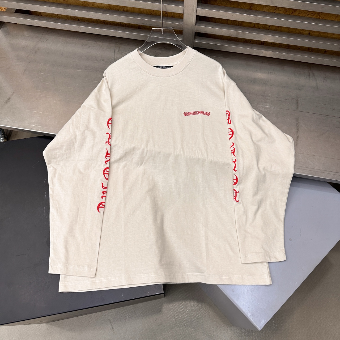 🌾克罗心 ｜ 新款长袖t，成衣洗水加4处刺绣工艺，男女同款，尺码sml