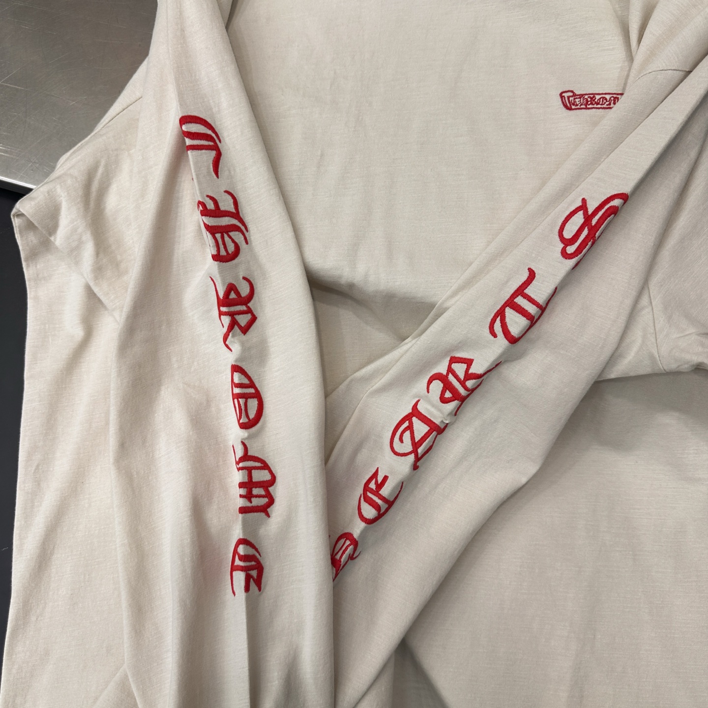 🌾克罗心 ｜ 新款长袖t，成衣洗水加4处刺绣工艺，男女同款，尺码sml