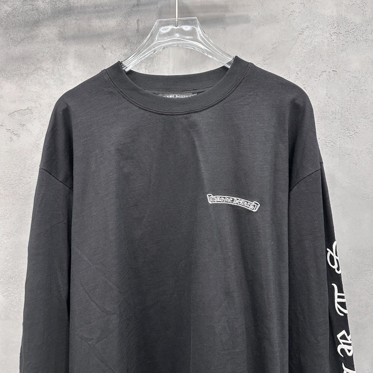 🌾克罗心 ｜ 新款长袖t，成衣洗水加4处刺绣工艺，男女同款，尺码sml