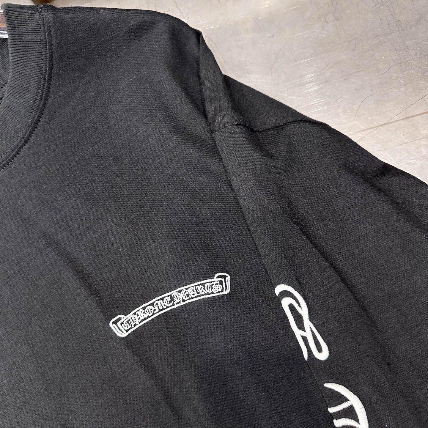 🌾克罗心 ｜ 新款长袖t，成衣洗水加4处刺绣工艺，男女同款，尺码sml