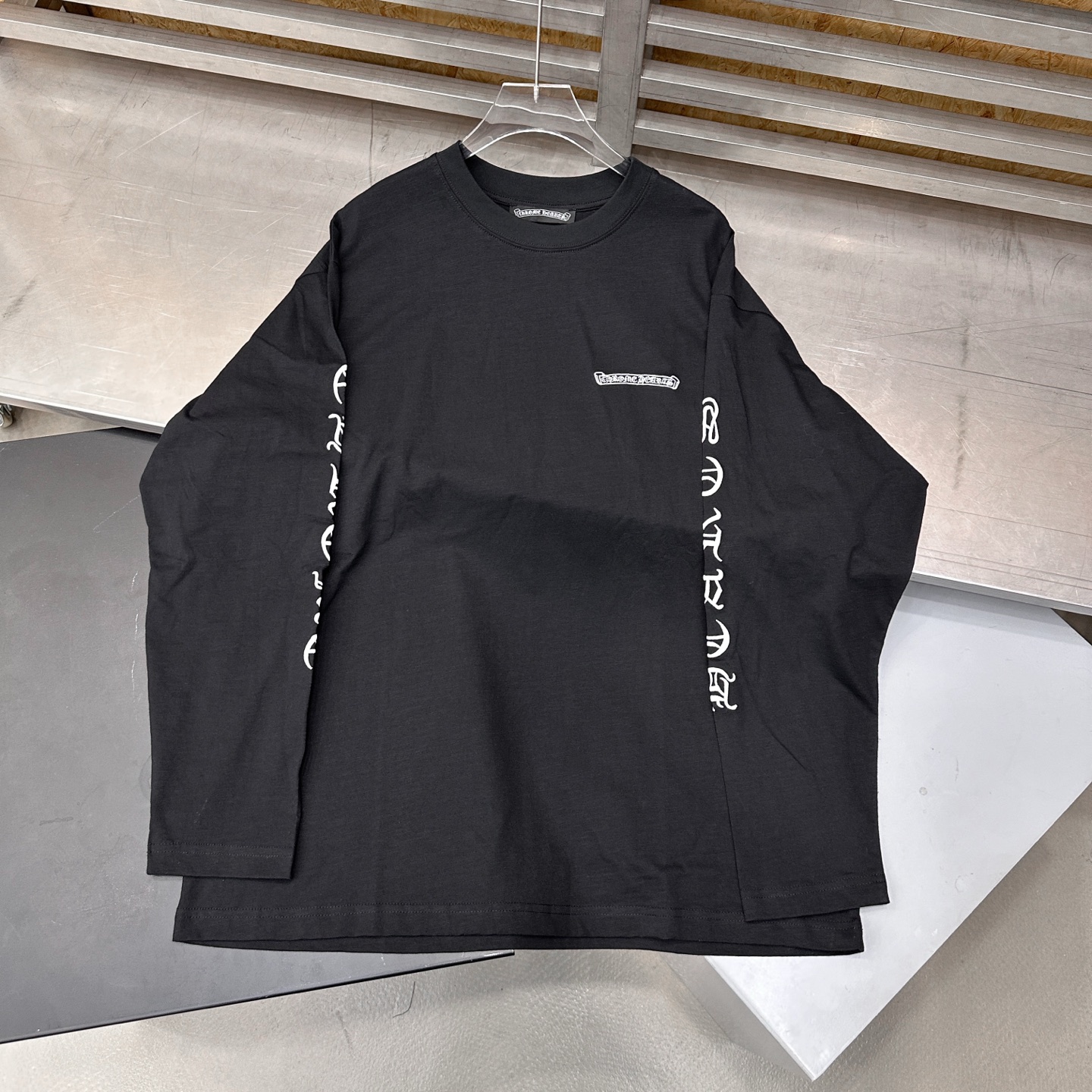 🌾克罗心 ｜ 新款长袖t，成衣洗水加4处刺绣工艺，男女同款，尺码sml