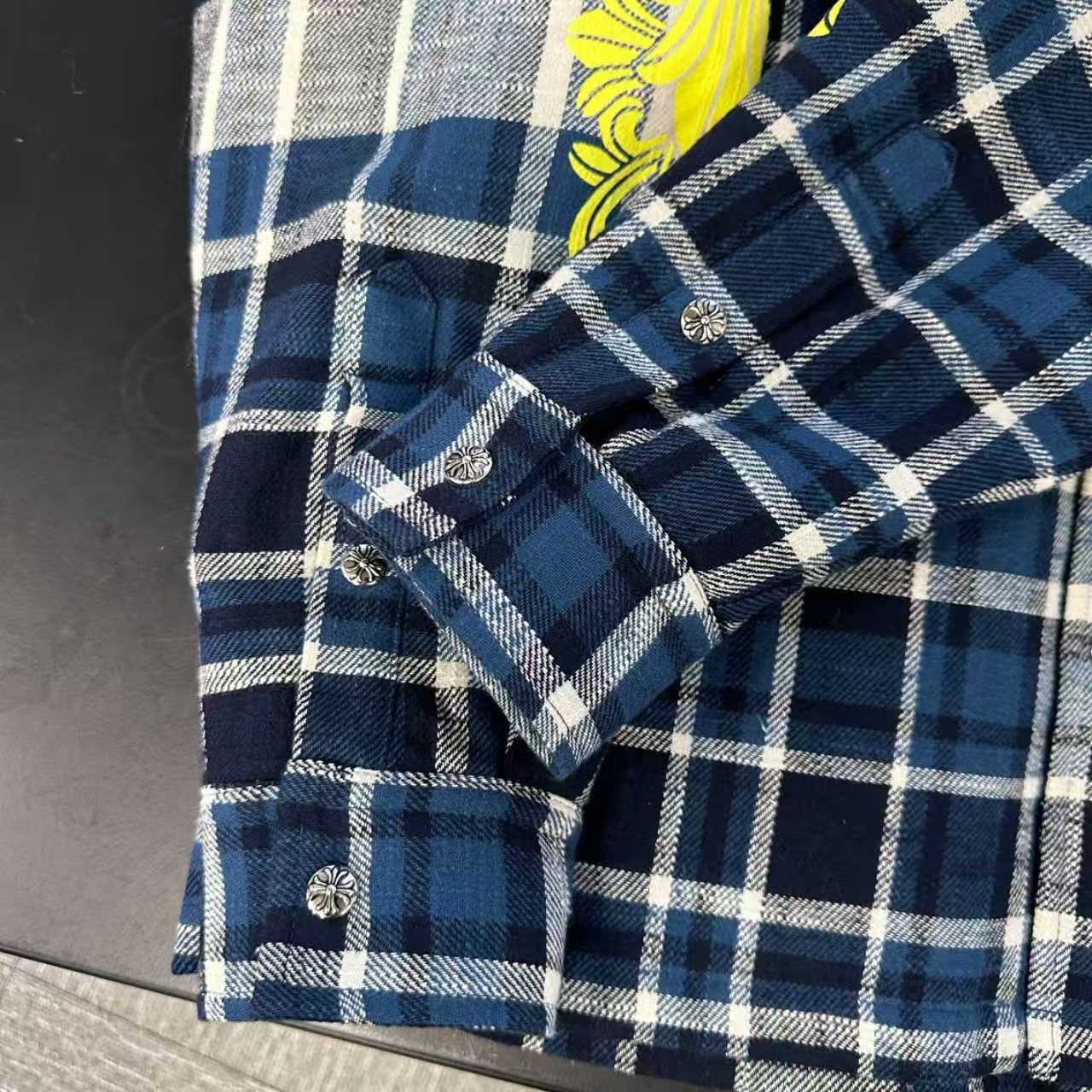 🌾克罗心 ｜ 新款棉衬衣，成衣洗水印花工艺，休闲时尚全棉格子面料，男女同款，尺码sml