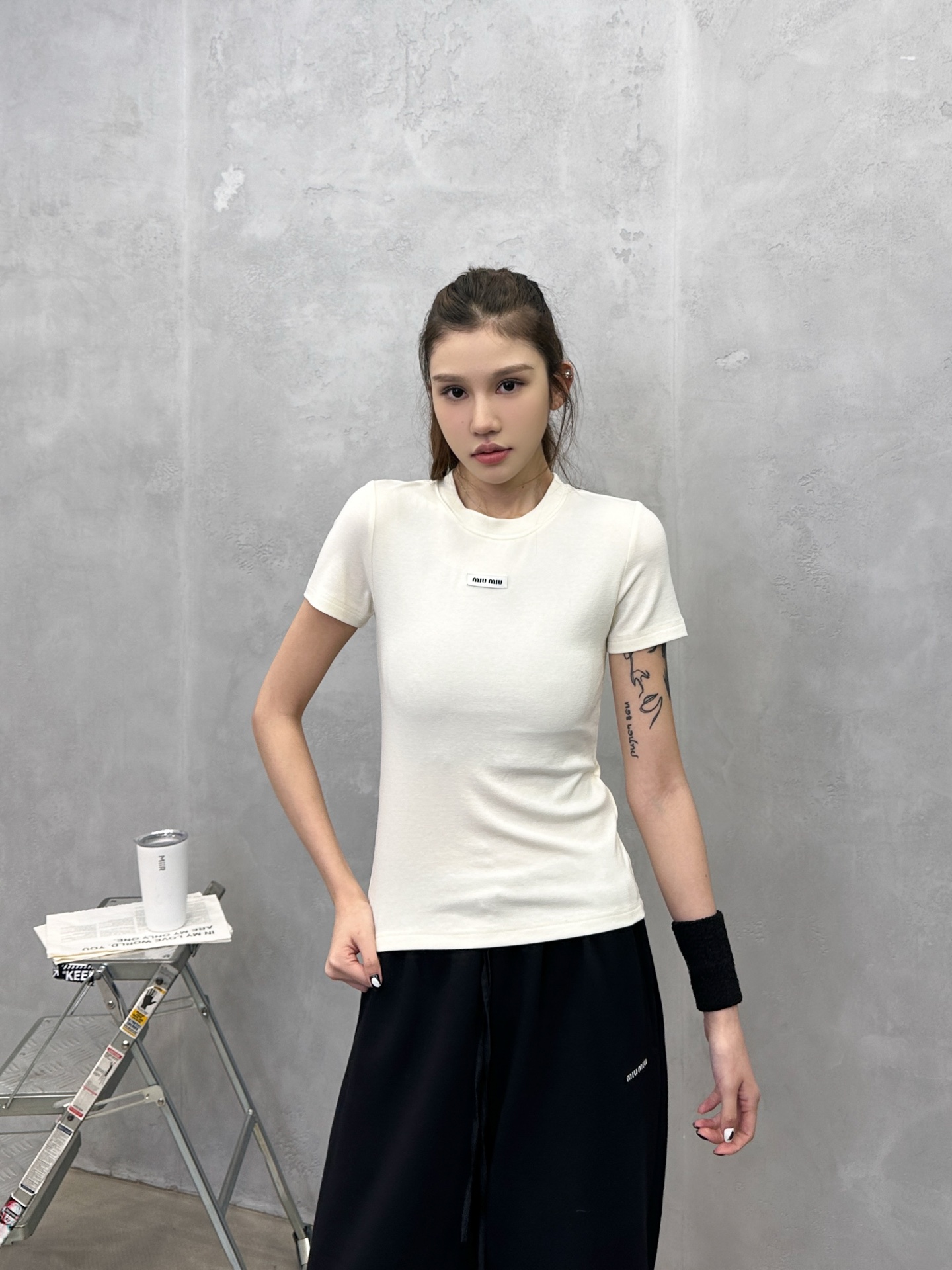 🌾Miu ｜ 新款打底短袖t，基础修身版型，进口莱赛尔羊毛面料亲肤感超强，时尚休闲，尺码sml