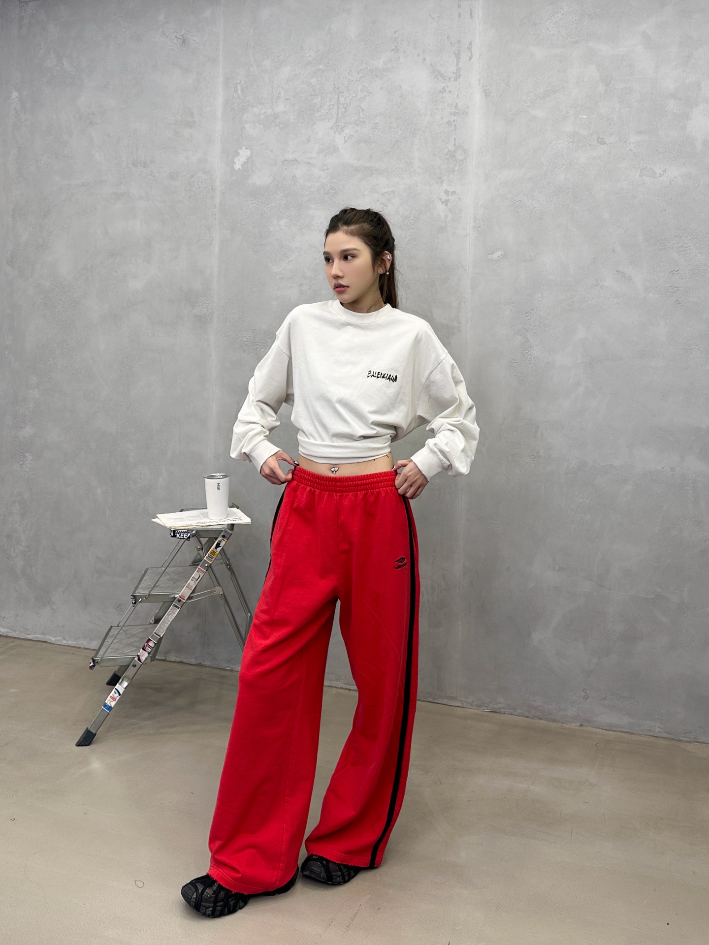 🌾巴黎 ｜ 新款休闲卫裤，成衣洗水吊磨工艺加经典刺绣标，手工车侧杠，男女同款，尺码sml