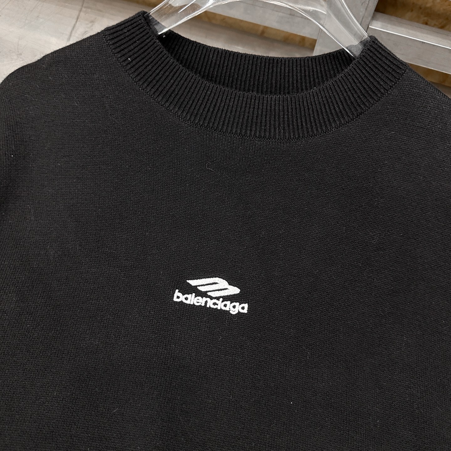 🌾巴黎 ｜ 新款羊毛上衣，经典刺绣标，提花羊毛混纺纱线，时尚休闲，男女同款，尺码sml