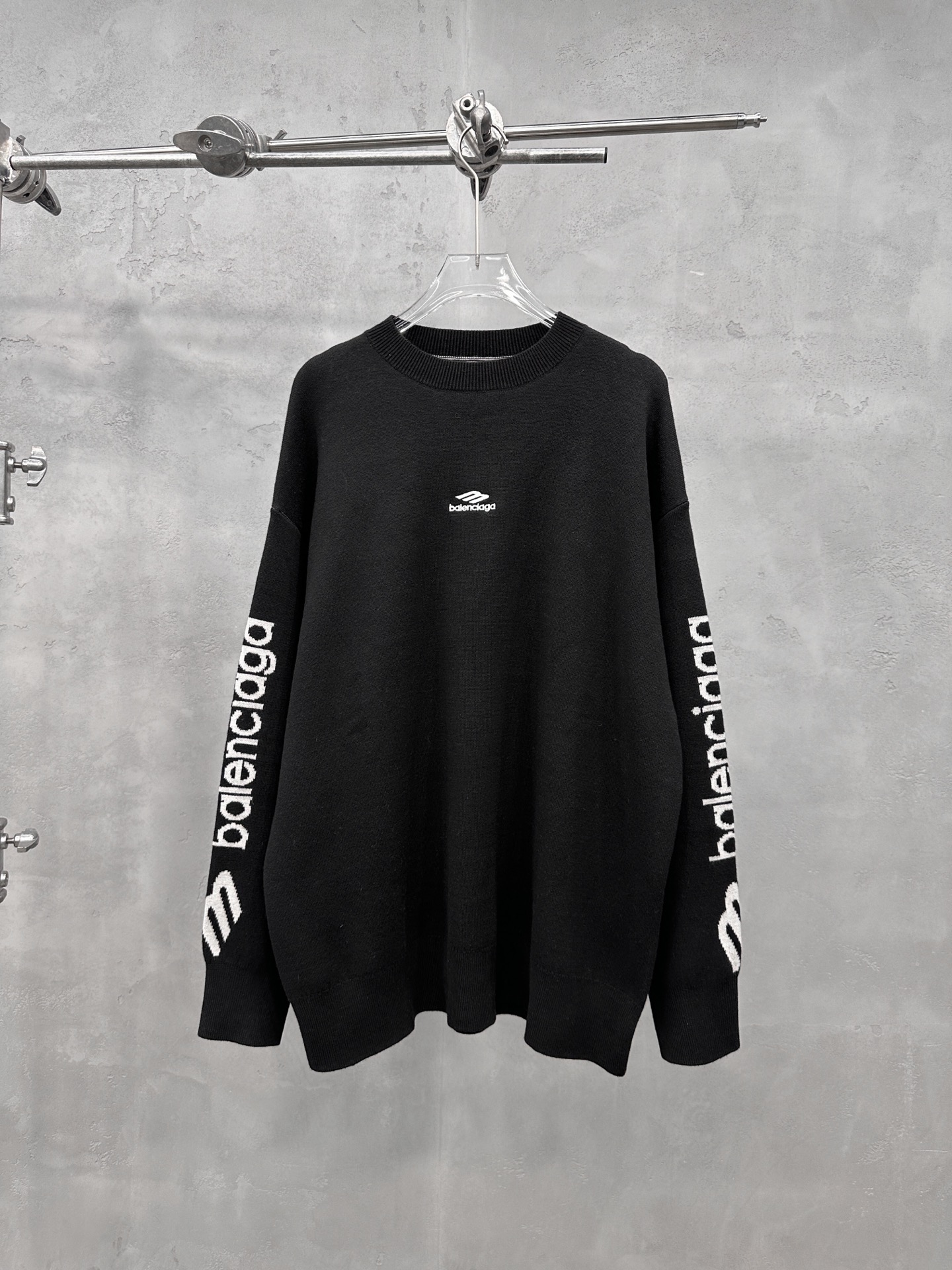 🌾巴黎 ｜ 新款羊毛上衣，经典刺绣标，提花羊毛混纺纱线，时尚休闲，男女同款，尺码sml