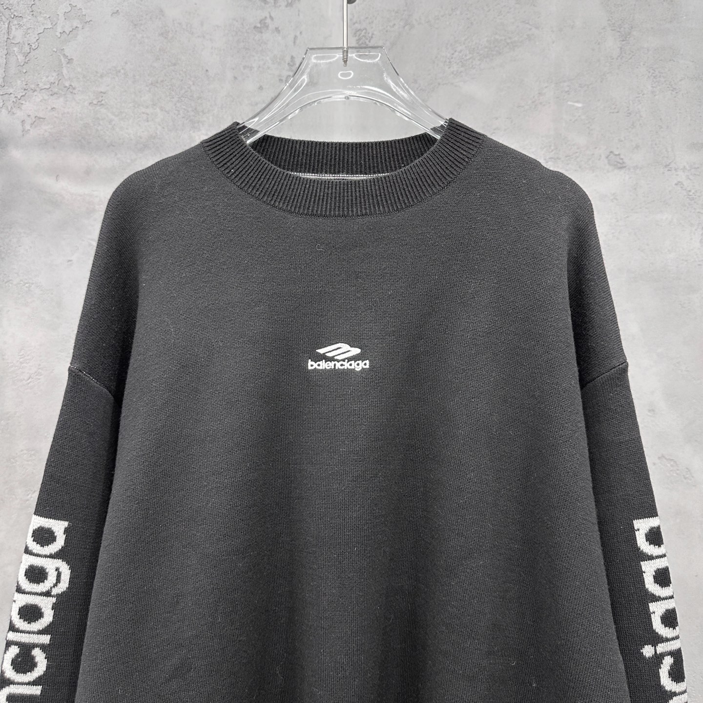 🌾巴黎 ｜ 新款羊毛上衣，经典刺绣标，提花羊毛混纺纱线，时尚休闲，男女同款，尺码sml