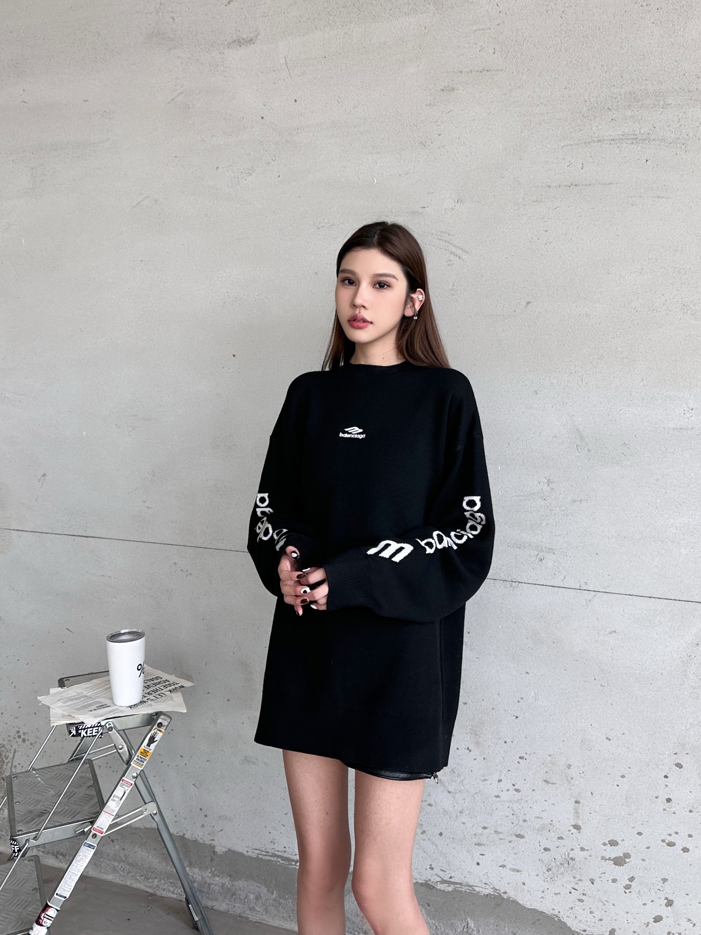 🌾巴黎 ｜ 新款羊毛上衣，经典刺绣标，提花羊毛混纺纱线，时尚休闲，男女同款，尺码sml