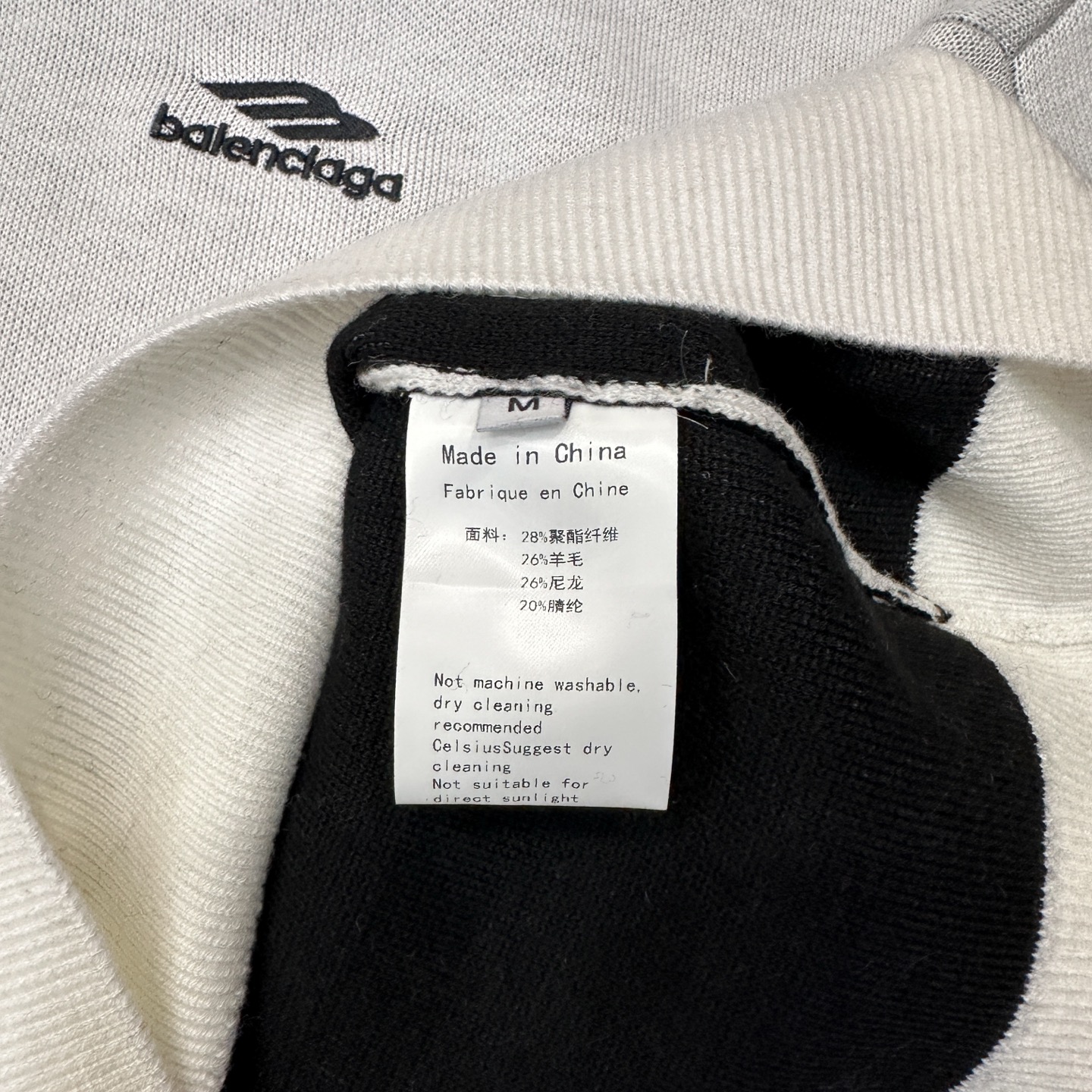 🌾巴黎 ｜ 新款羊毛上衣，经典刺绣标，提花羊毛混纺纱线，时尚休闲，男女同款，尺码sml