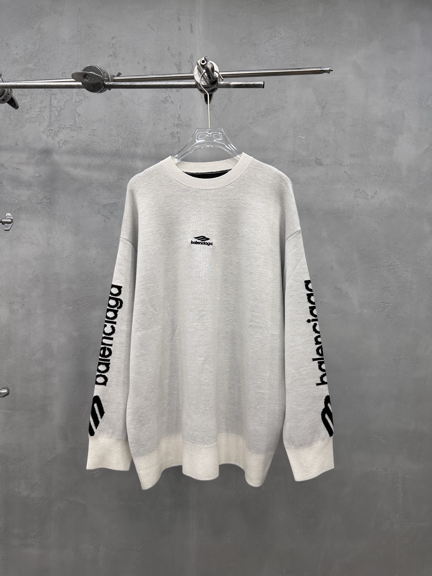 🌾巴黎 ｜ 新款羊毛上衣，经典刺绣标，提花羊毛混纺纱线，时尚休闲，男女同款，尺码sml