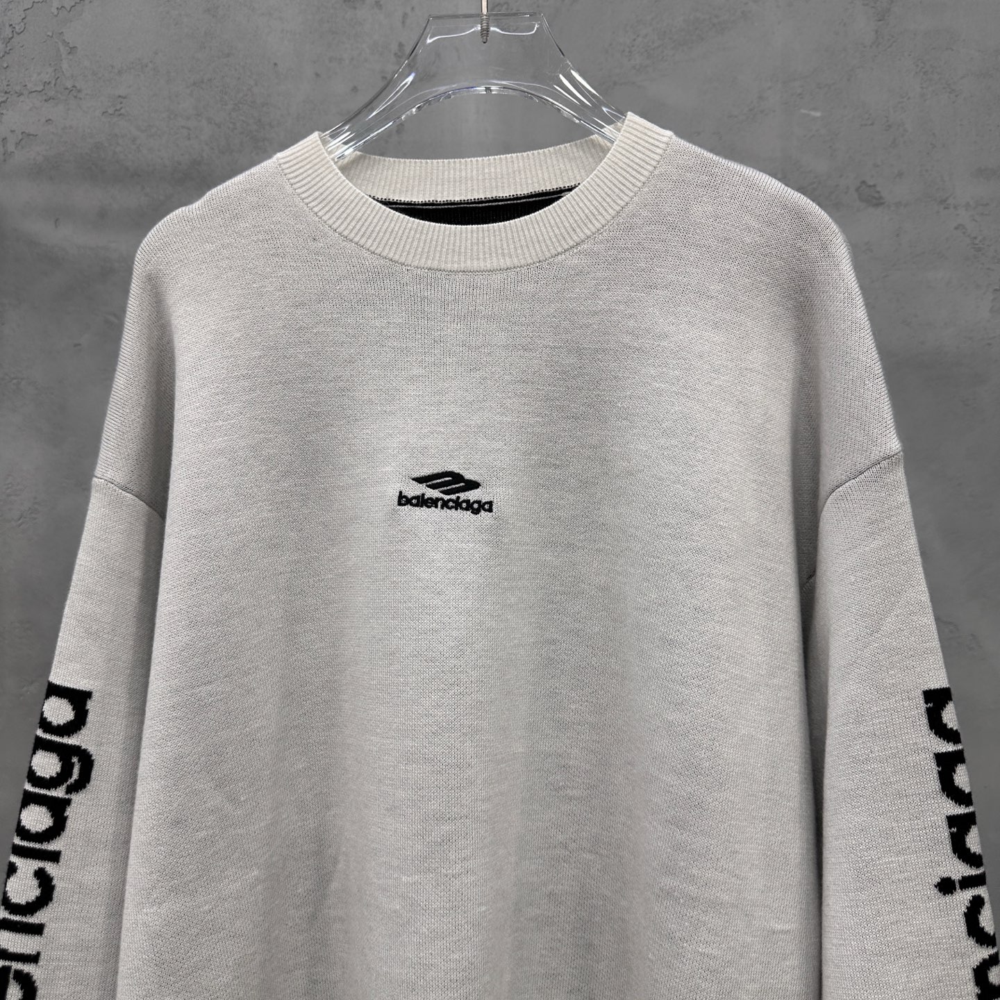 🌾巴黎 ｜ 新款羊毛上衣，经典刺绣标，提花羊毛混纺纱线，时尚休闲，男女同款，尺码sml