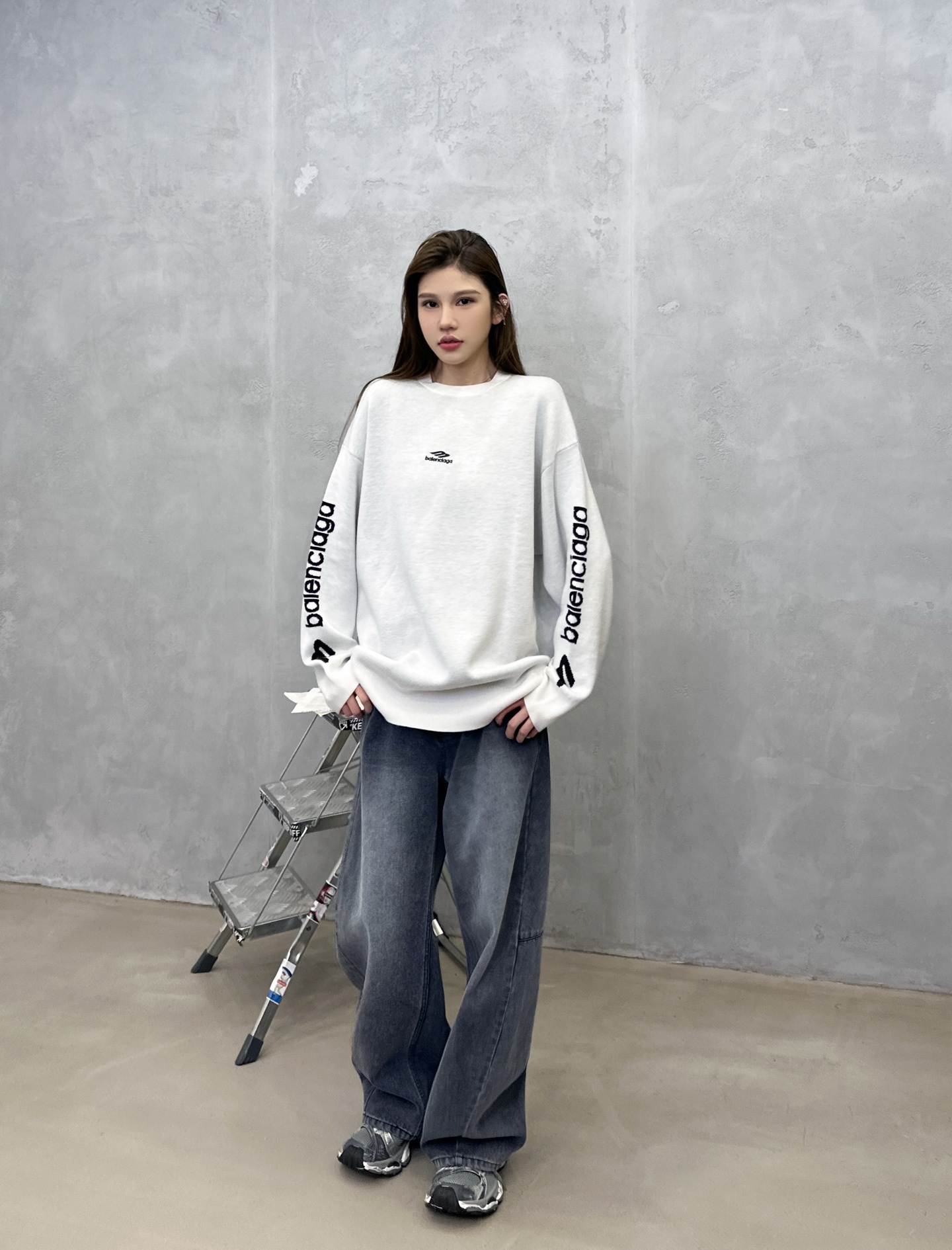 🌾巴黎 ｜ 新款羊毛上衣，经典刺绣标，提花羊毛混纺纱线，时尚休闲，男女同款，尺码sml