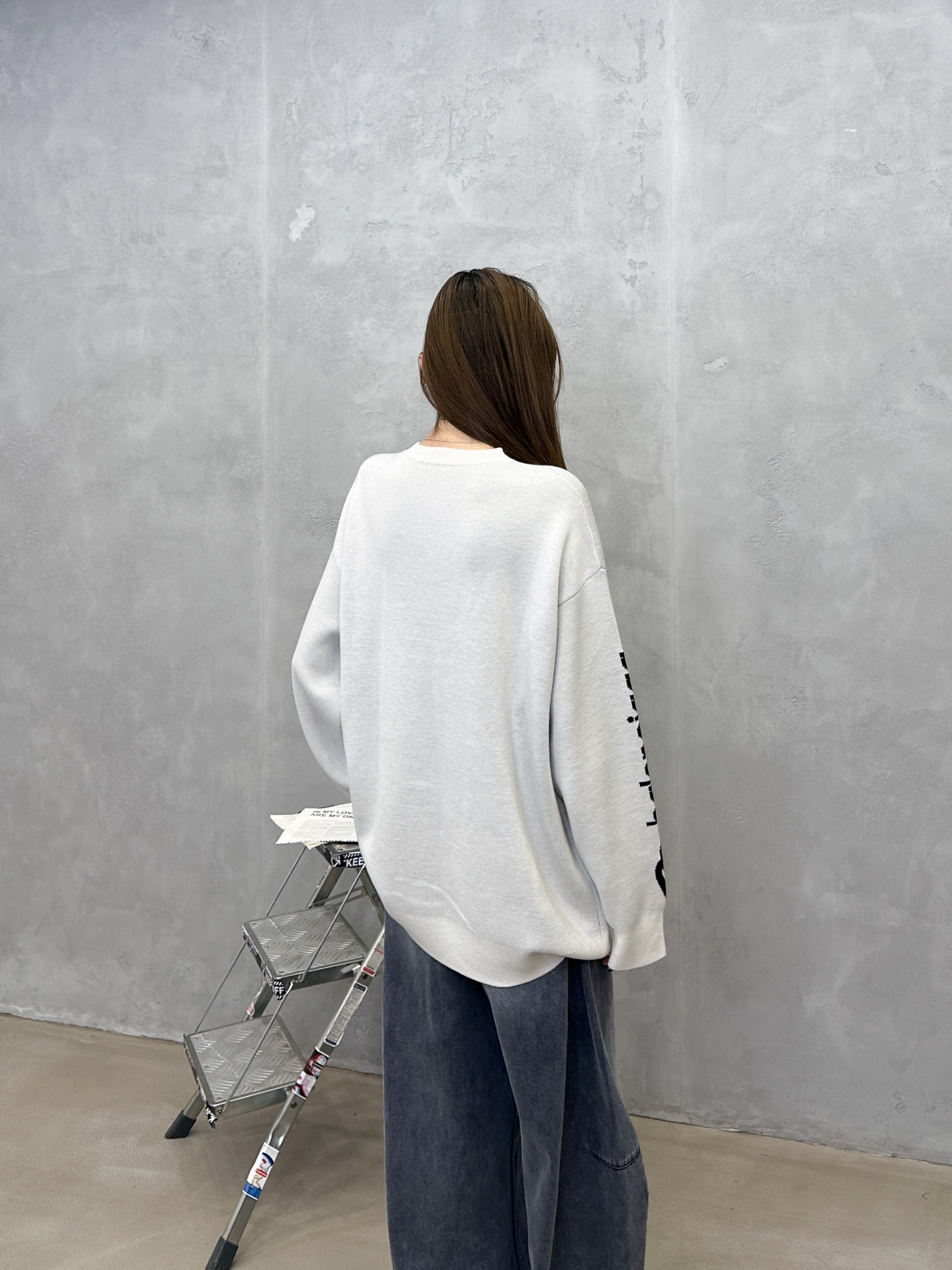 🌾巴黎 ｜ 新款羊毛上衣，经典刺绣标，提花羊毛混纺纱线，时尚休闲，男女同款，尺码sml