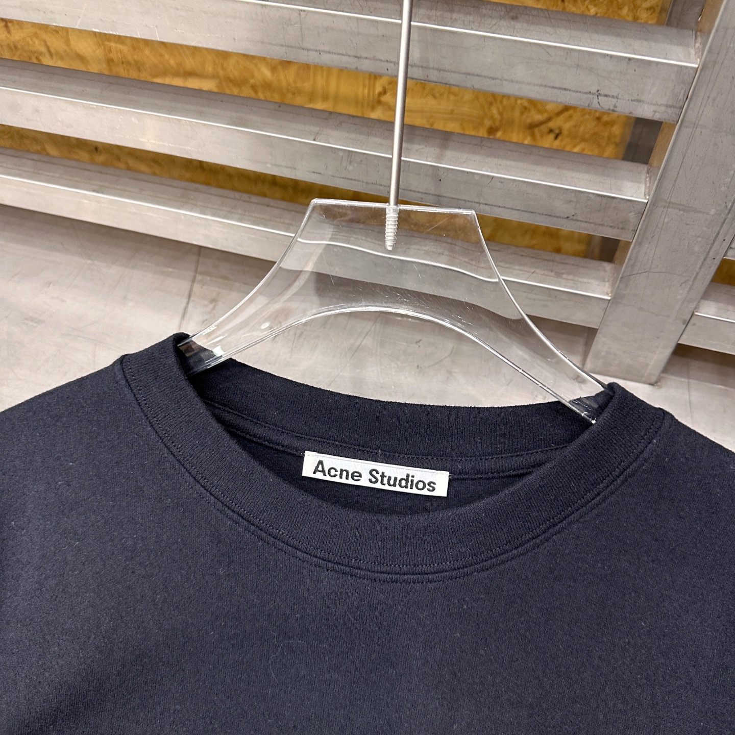 🌾Acne ｜ 新款长袖t，成衣洗水加经典刺绣标，进口特殊高密毛巾布面料，假两件款式，休闲时尚男女同款，