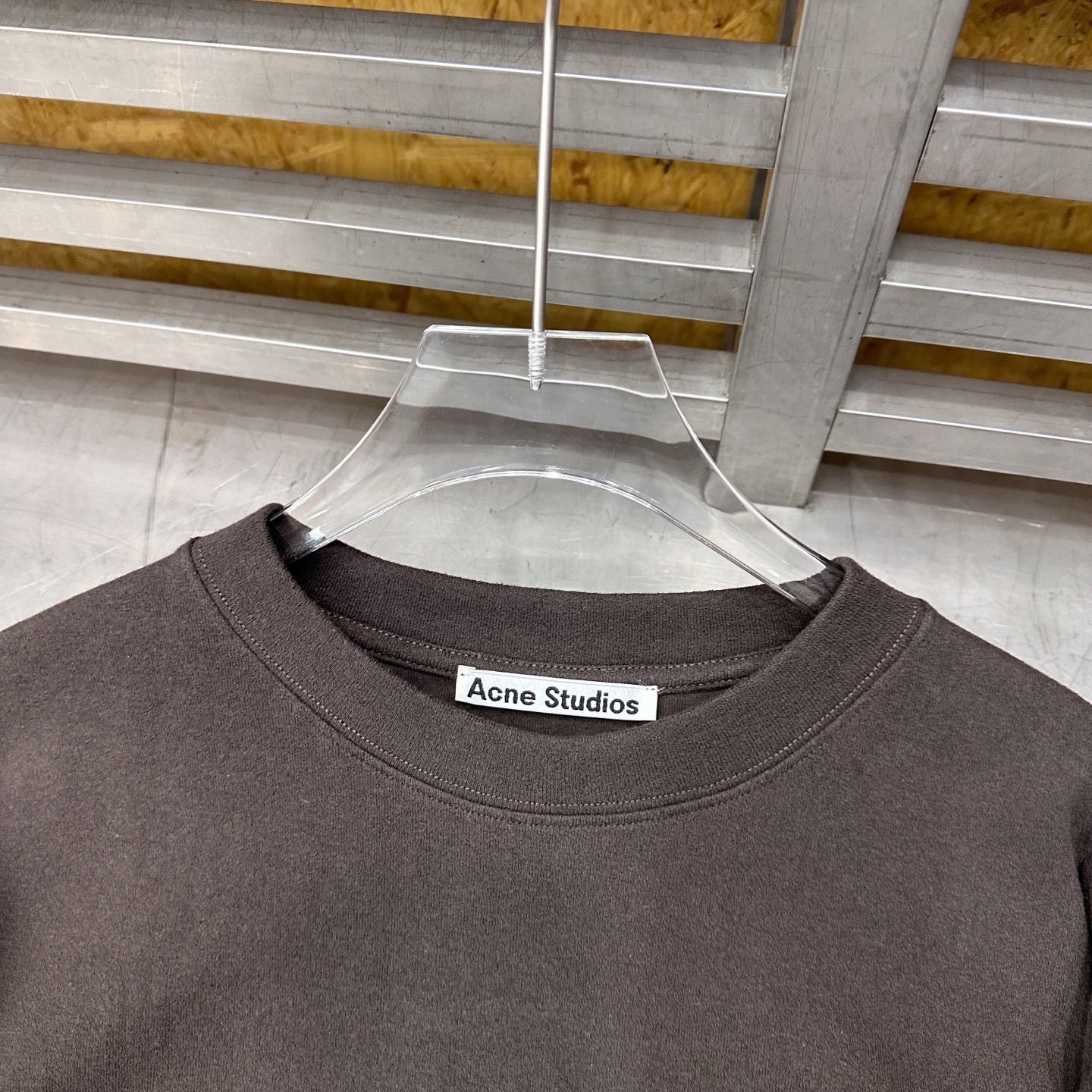 🌾Acne ｜ 新款长袖t，成衣洗水加经典刺绣标，进口特殊高密毛巾布面料，假两件款式，休闲时尚男女同款，