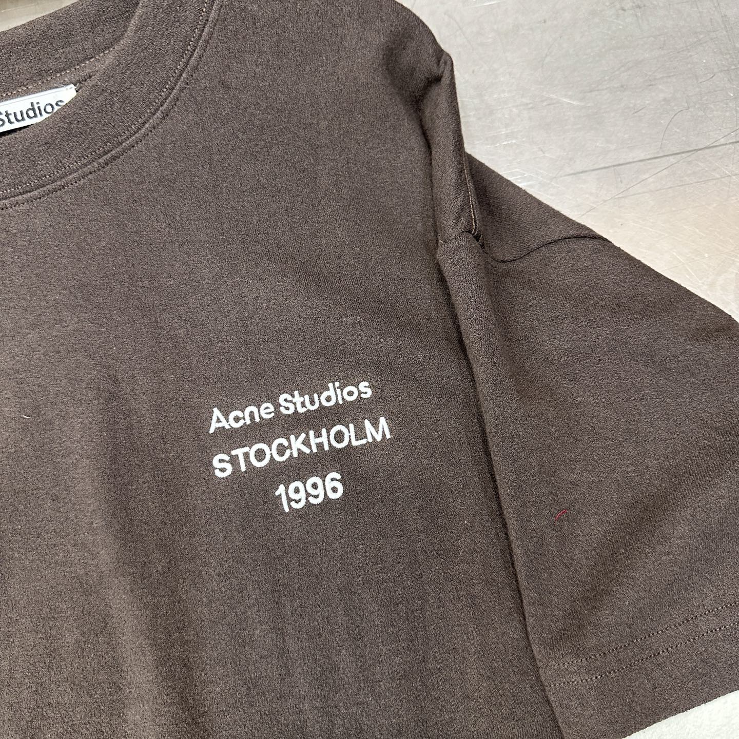 🌾Acne ｜ 新款长袖t，成衣洗水加经典刺绣标，进口特殊高密毛巾布面料，假两件款式，休闲时尚男女同款，