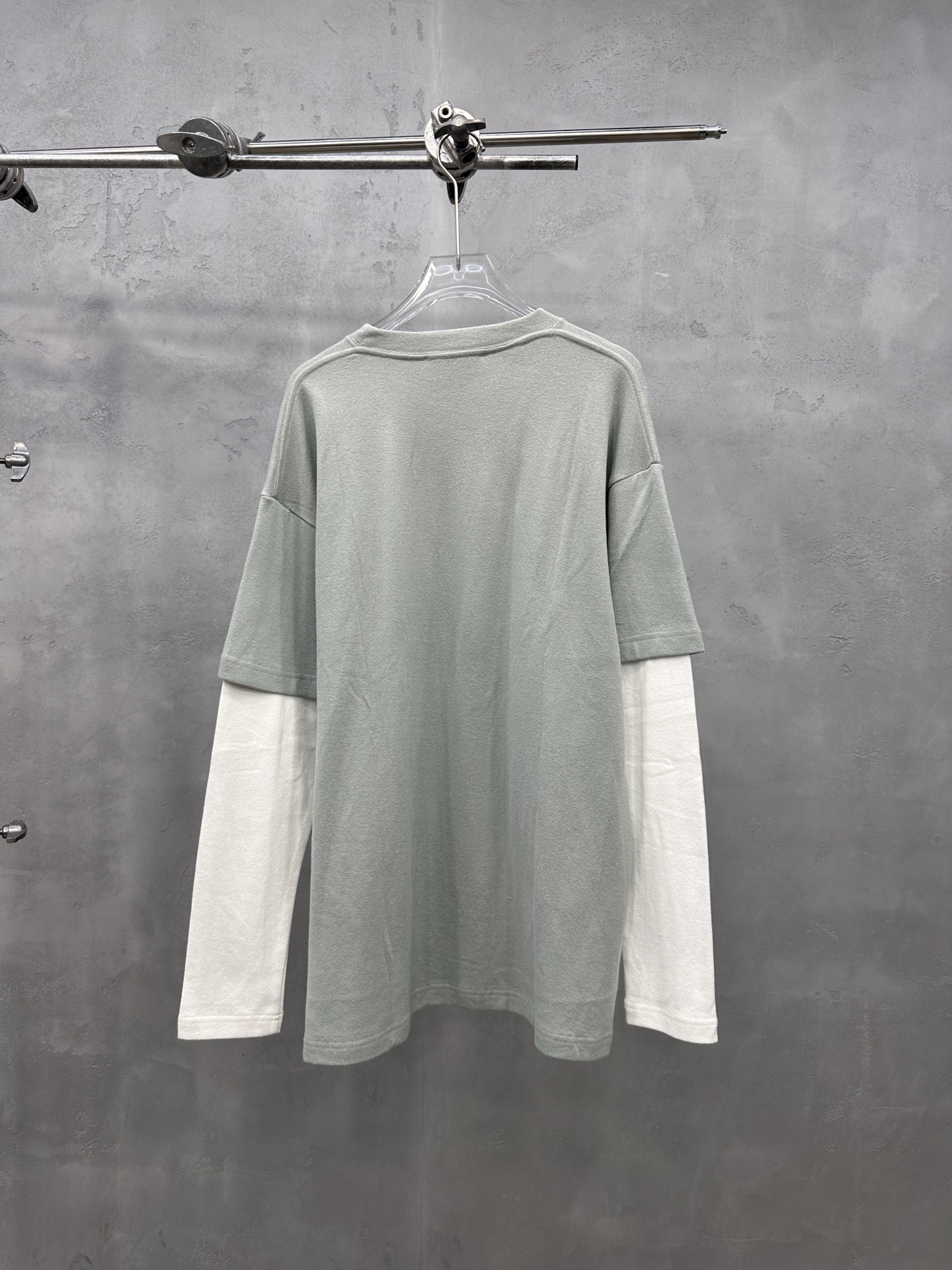 🌾Acne ｜ 新款长袖t，成衣洗水加经典刺绣标，进口特殊高密毛巾布面料，假两件款式，休闲时尚男女同款，