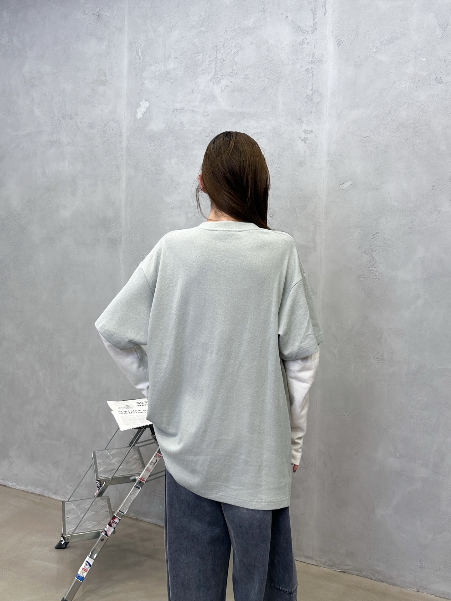 🌾Acne ｜ 新款长袖t，成衣洗水加经典刺绣标，进口特殊高密毛巾布面料，假两件款式，休闲时尚男女同款，