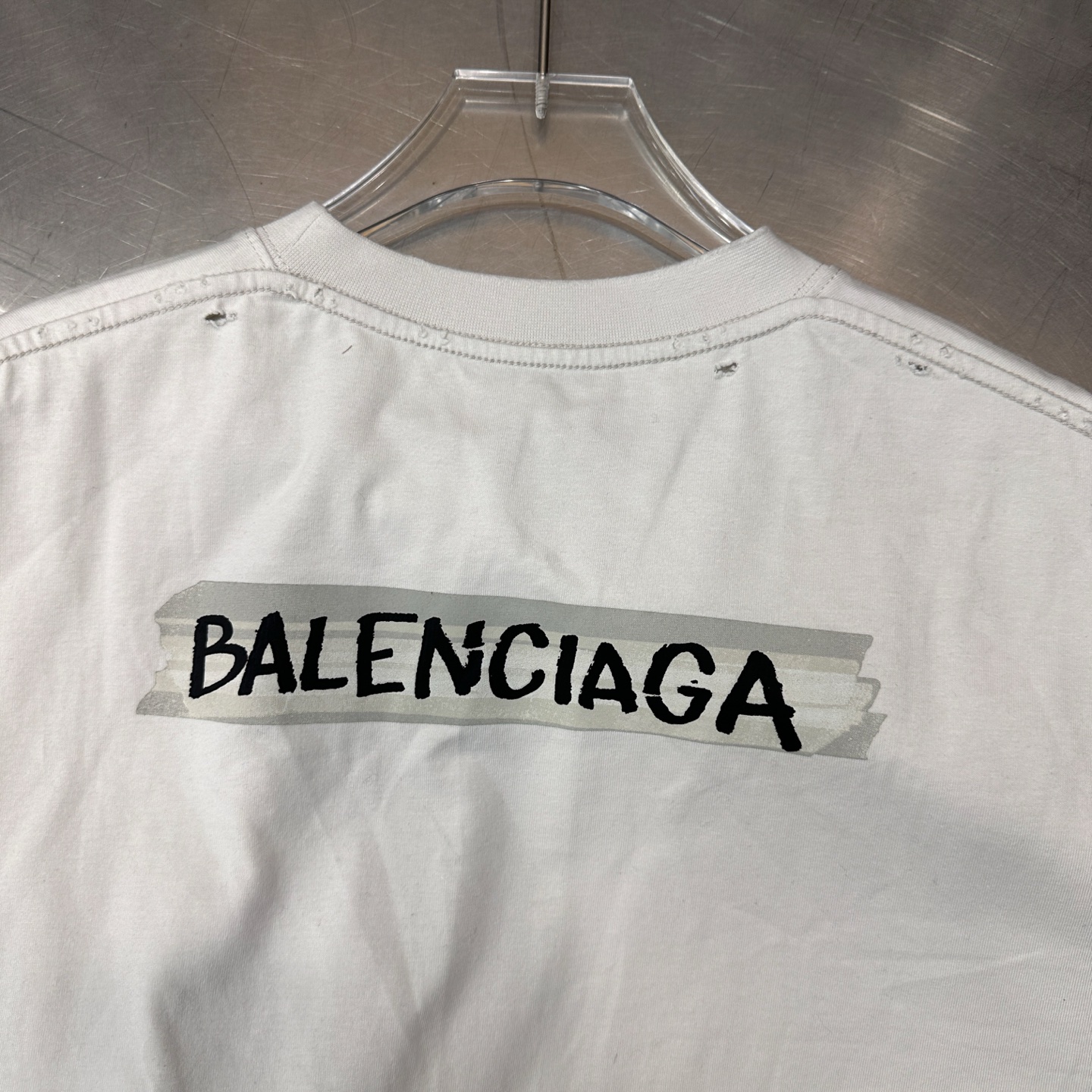 🌾巴黎 ｜ 新款长袖t，成衣洗水吊磨加特殊胶布印花工艺，男女同款，尺码sml