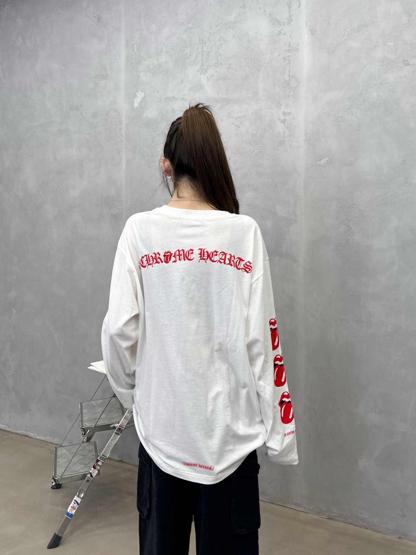 🌾克罗心 ｜ 新款长袖t，成衣洗水工艺加4处印花，日本进口亚麻棉面料，男女同款，尺码sml