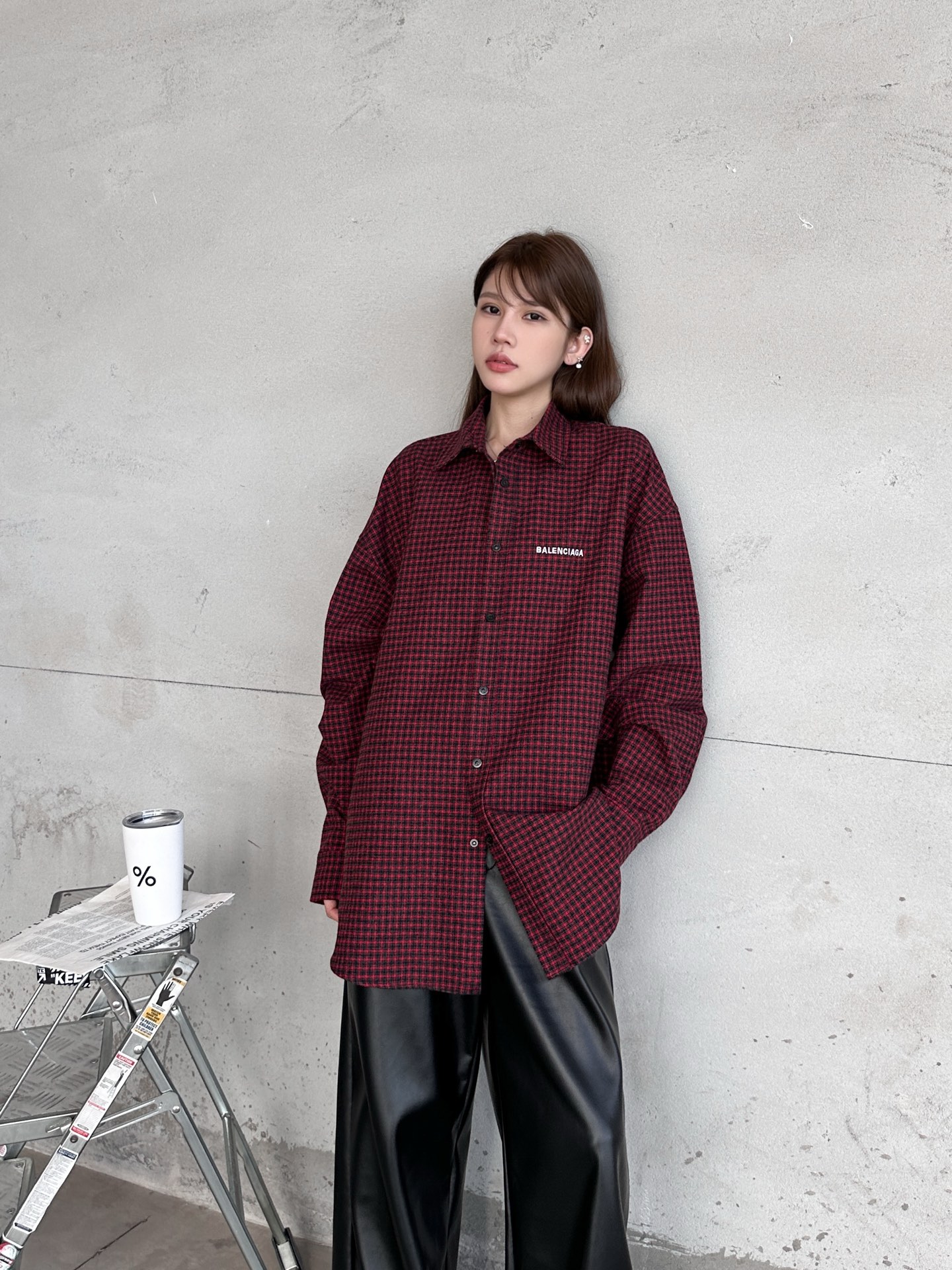 🌾巴黎 ｜ 新款衬衣外套，成衣洗水加经典刺绣标，品牌加厚色织全棉格子面料，男女同款，尺码sml